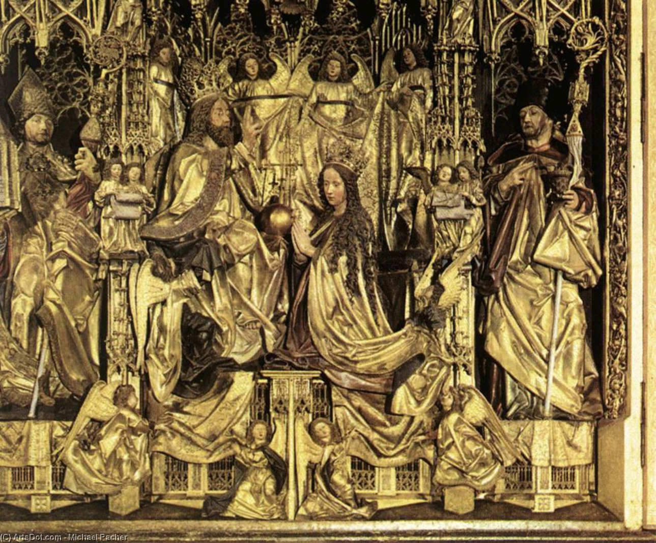 Buy Museum Art Reproductions Coronation of the Virgin, 1471 by Michael Pacher (1435-1498, Italy) | ArtsDot.com