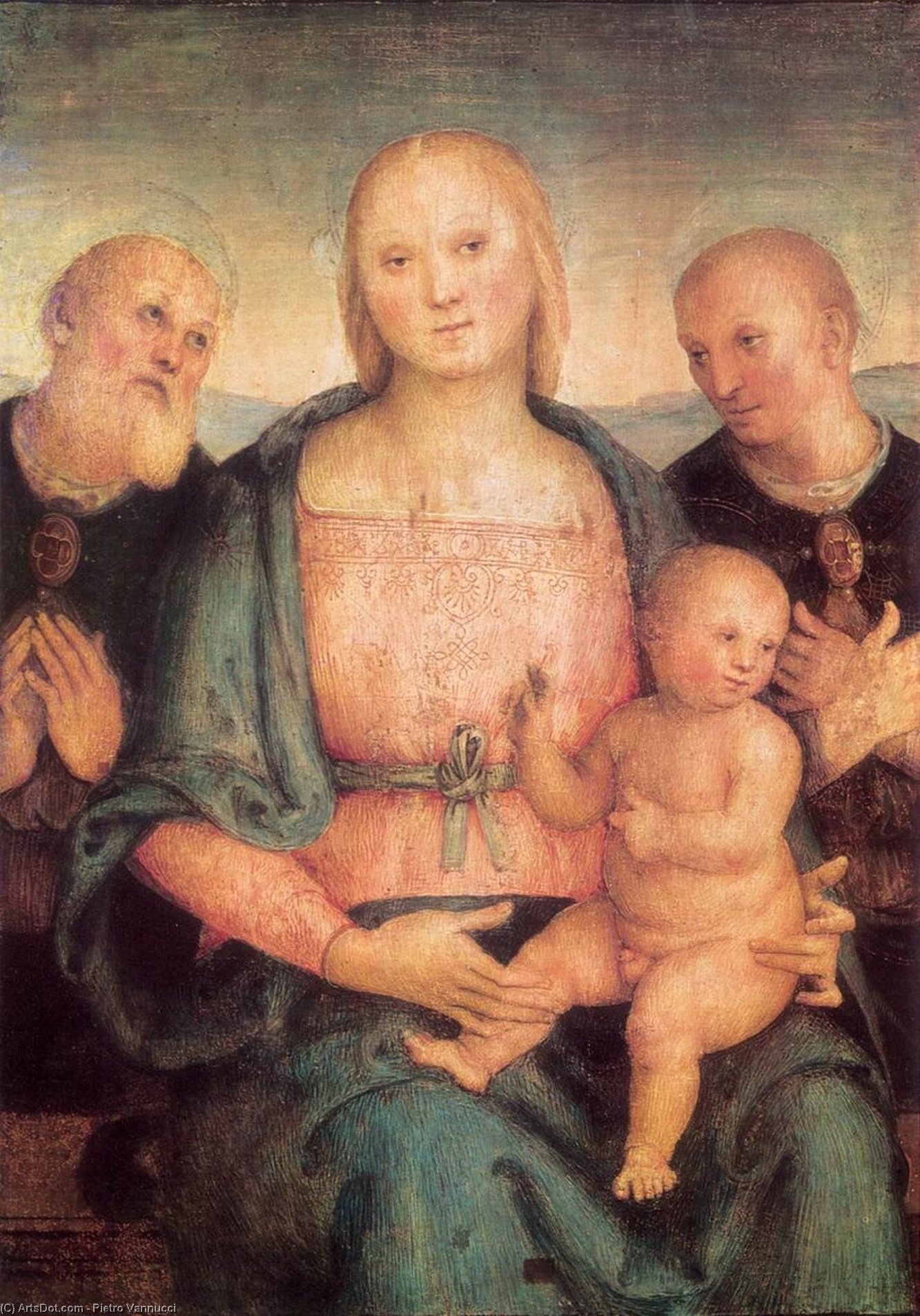 Order Oil Painting Replica Virgin and Child with Saints, 1515 by Vannucci Pietro (Le Perugin) (1446-1523) | ArtsDot.com
