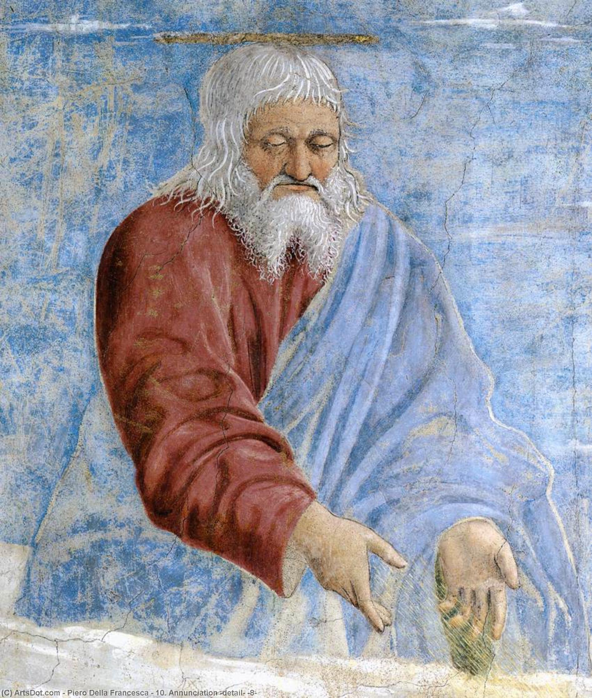 Order Paintings Reproductions 10. Annunciation (detail) (8), 1452 by Piero Della Francesca (1415-1492, Italy) | ArtsDot.com
