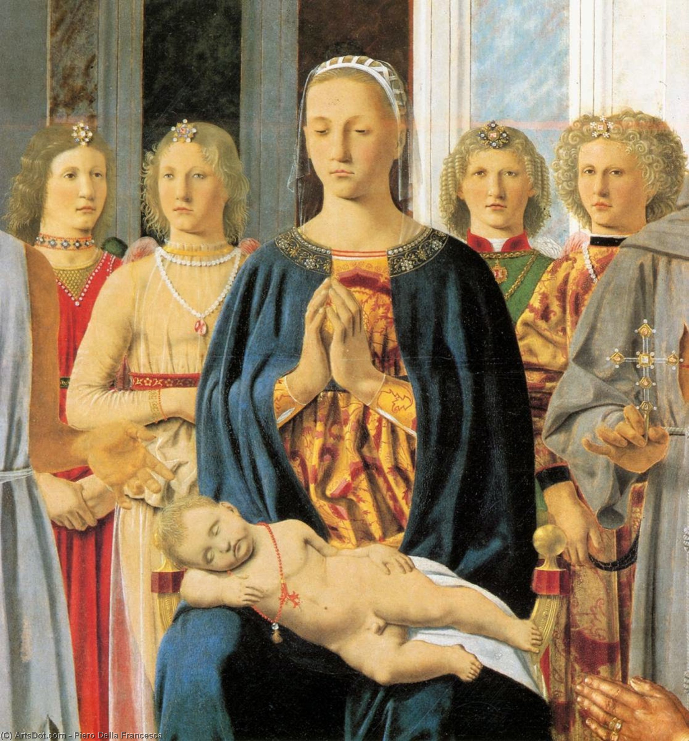 Achat Reproductions D'art Montefeltro Altarpiece (détail), 1472 de Piero Della Francesca (1415-1492, Italy) | ArtsDot.com