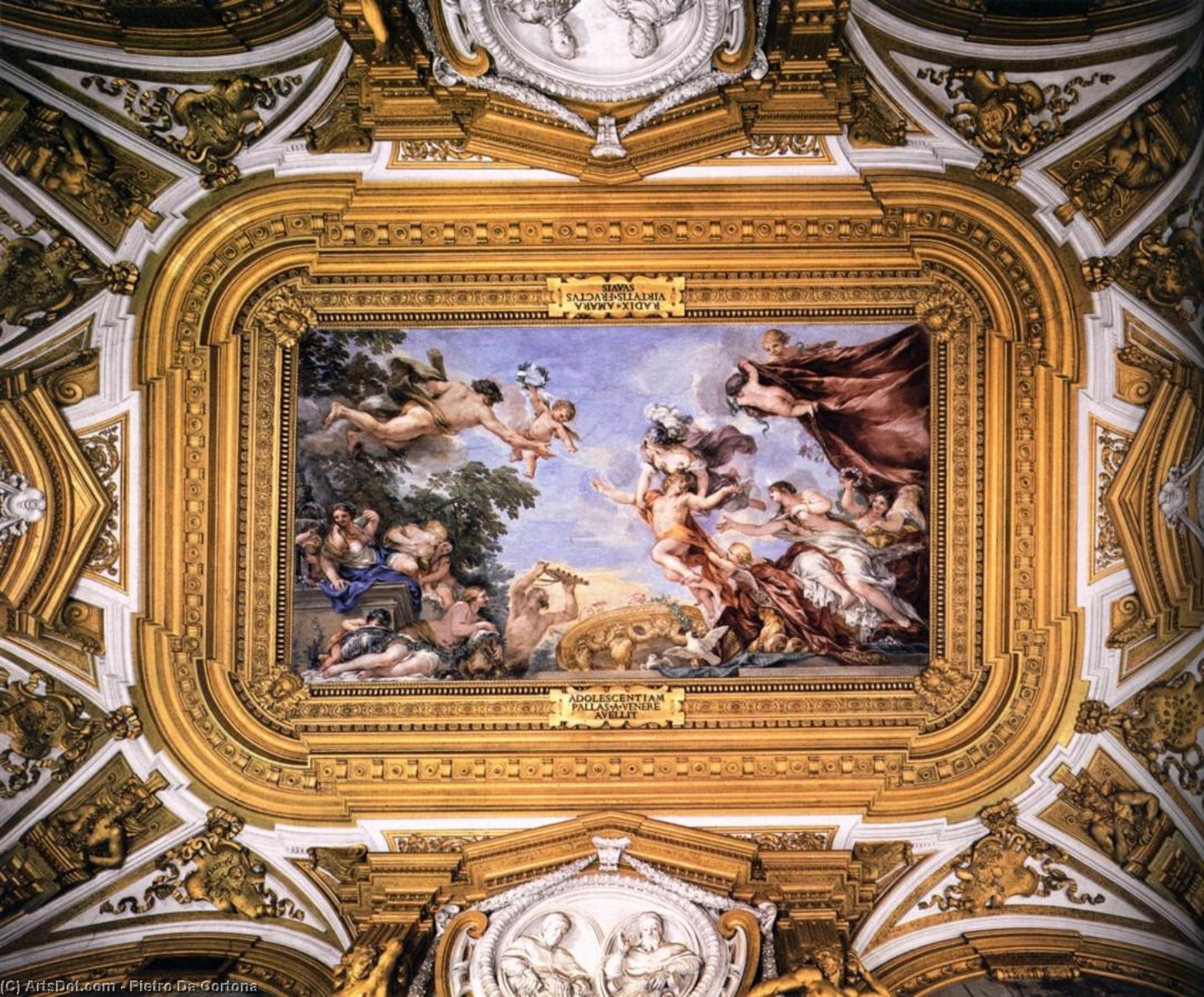 Order Artwork Replica Ceiling of the Hall of Venus, 1642 by Pietro Da Cortona (1596-1669, Italy) | ArtsDot.com