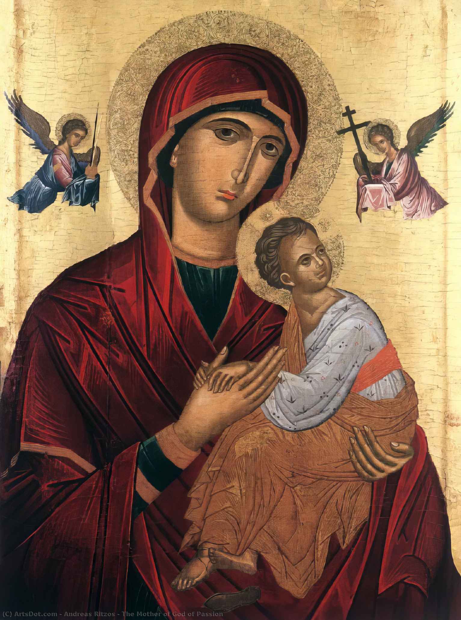 Order Artwork Replica The Mother of God of Passion, 1490 by Andreas Ritzos (1421-1492, Greece) | ArtsDot.com