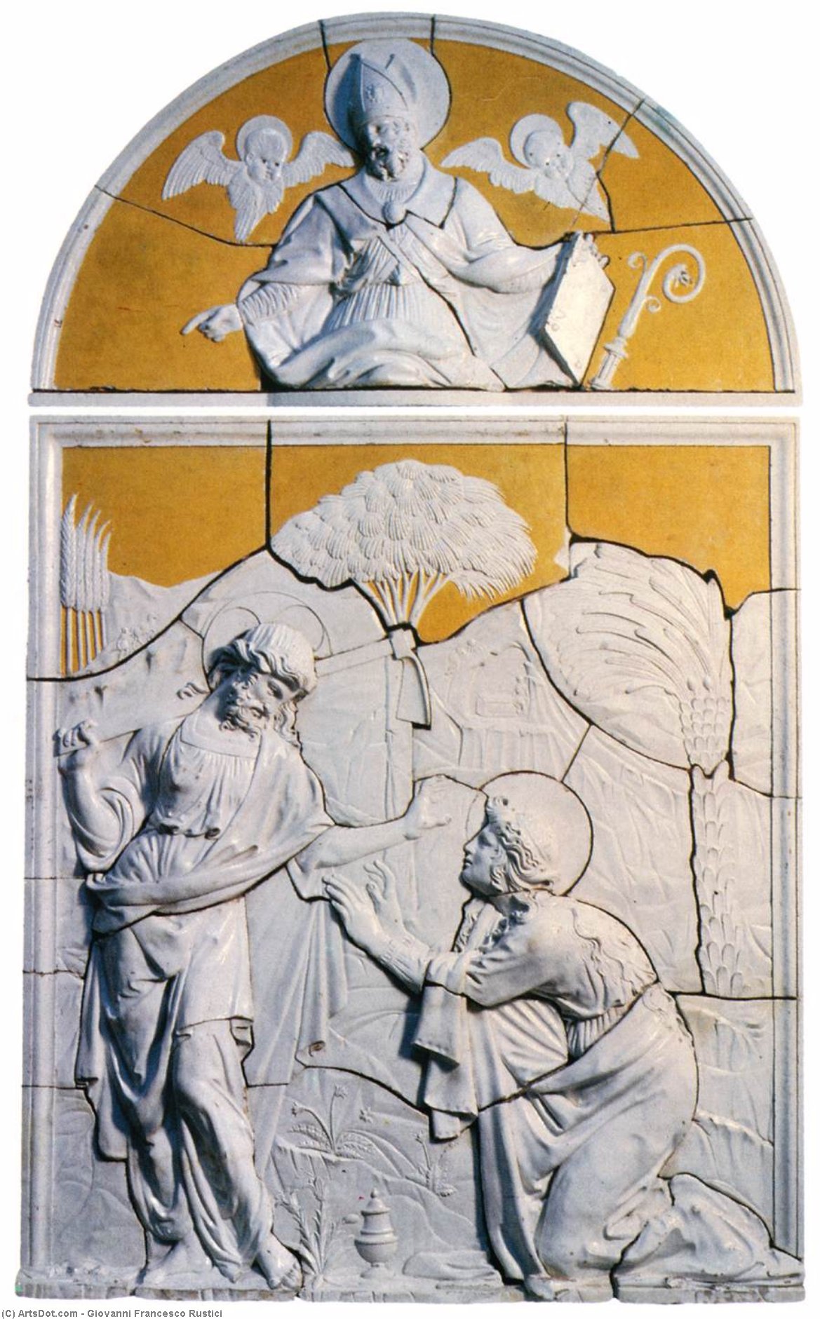 Order Oil Painting Replica Noli me tangere, 1520 by Giovanni Francesco Rustici (1474-1554, Italy) | ArtsDot.com