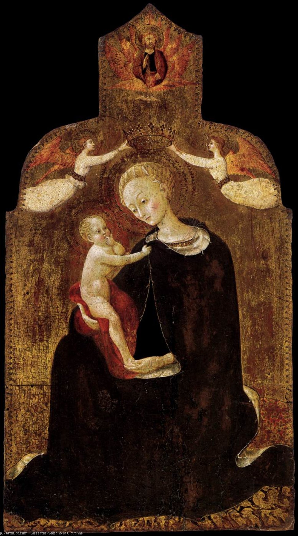 Order Art Reproductions Madonna of Humility, 1432 by Sassetta (Stefano Di Giovanni) (1392-1450, Italy) | ArtsDot.com