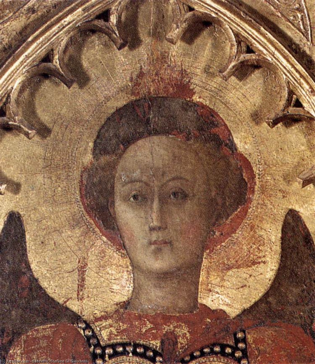 Order Artwork Replica Virgin with Child and Four Saints (detail), 1435 by Sassetta (Stefano Di Giovanni) (1392-1450, Italy) | ArtsDot.com