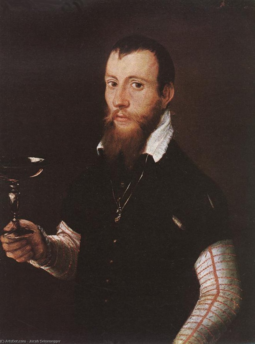 Buy Museum Art Reproductions Portrait of Wilhelm Neythart, 1565 by Jacob Seisenegger (1505-1597) | ArtsDot.com