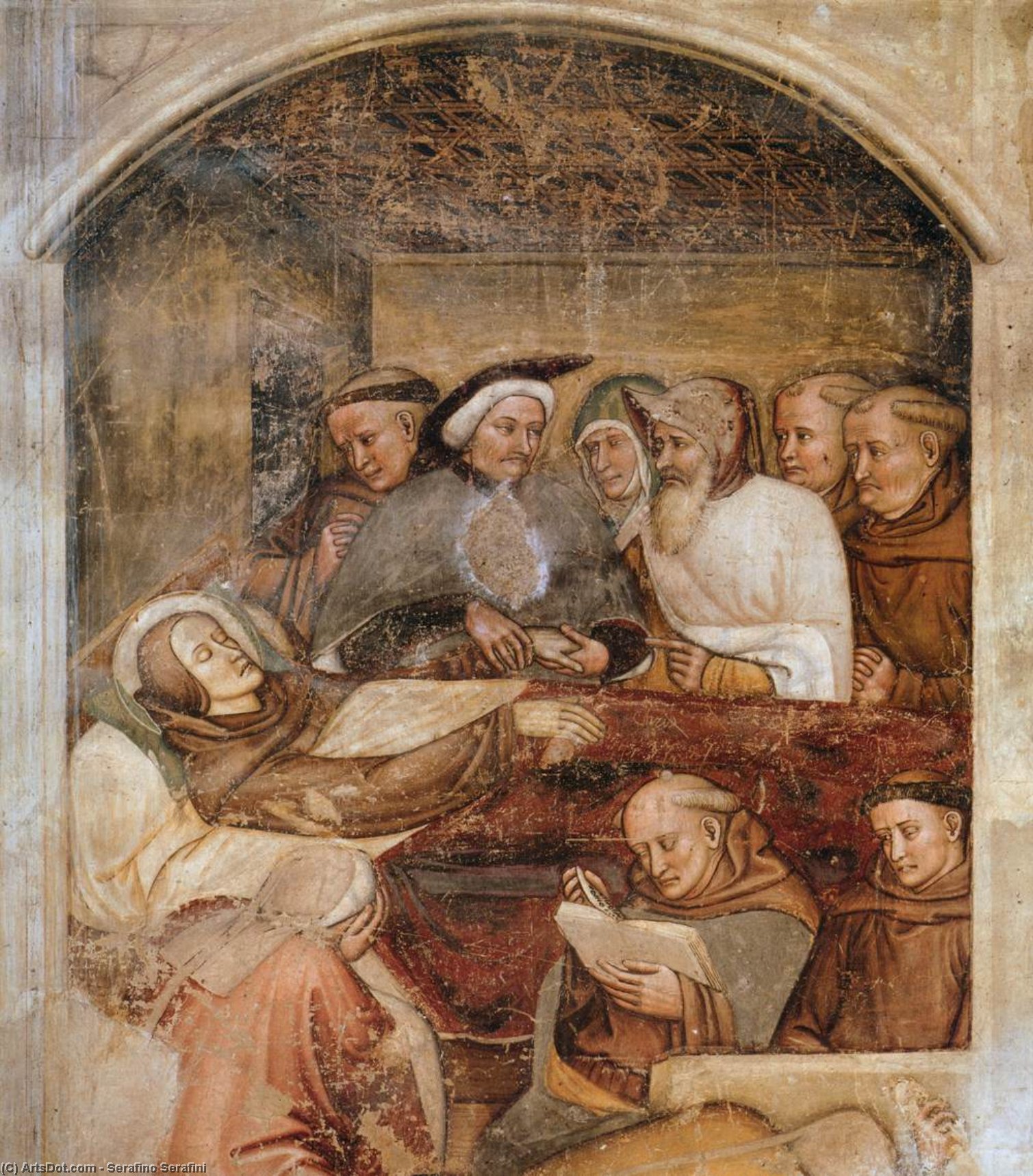 Order Art Reproductions Death of St Louis by Serafino Serafini (1324-1393, Italy) | ArtsDot.com