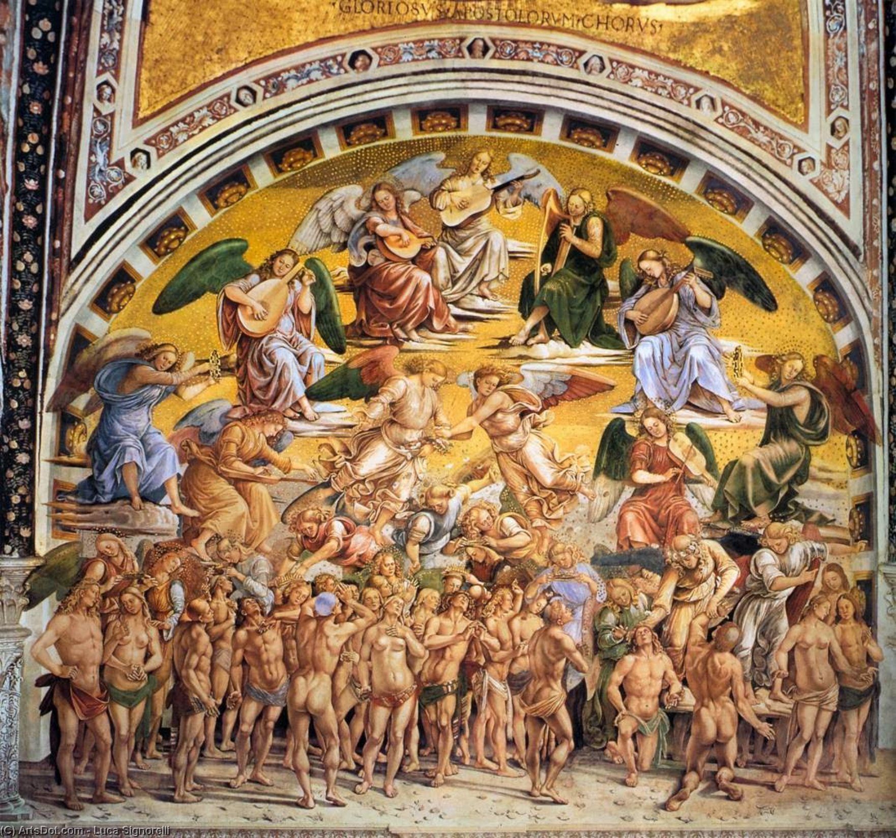 Order Oil Painting Replica The Elect, 1499 by Luca Signorelli (1450-1523, Italy) | ArtsDot.com