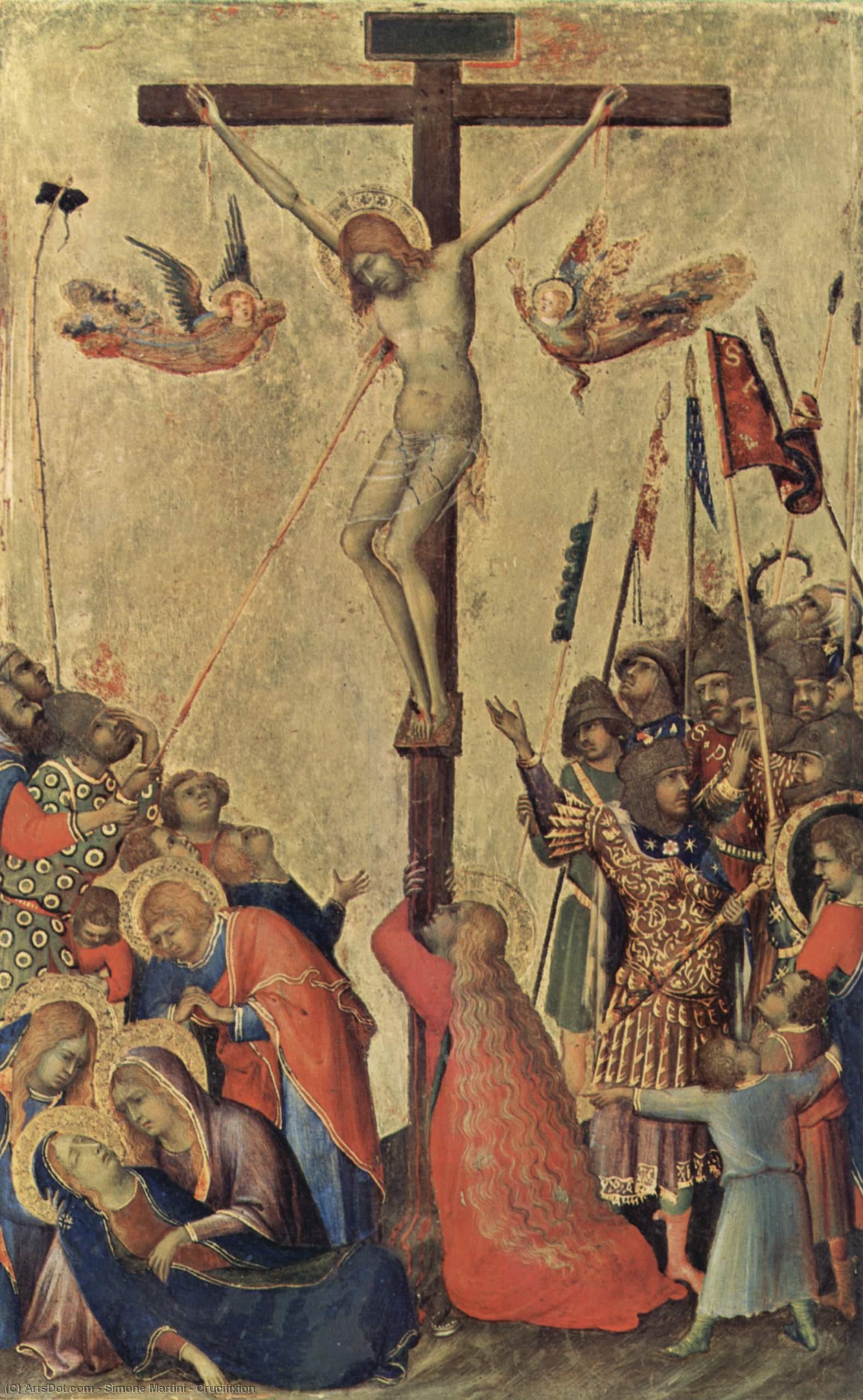 Order Artwork Replica Crucifixion, 1333 by Simone Martini (1284-1344, Italy) | ArtsDot.com