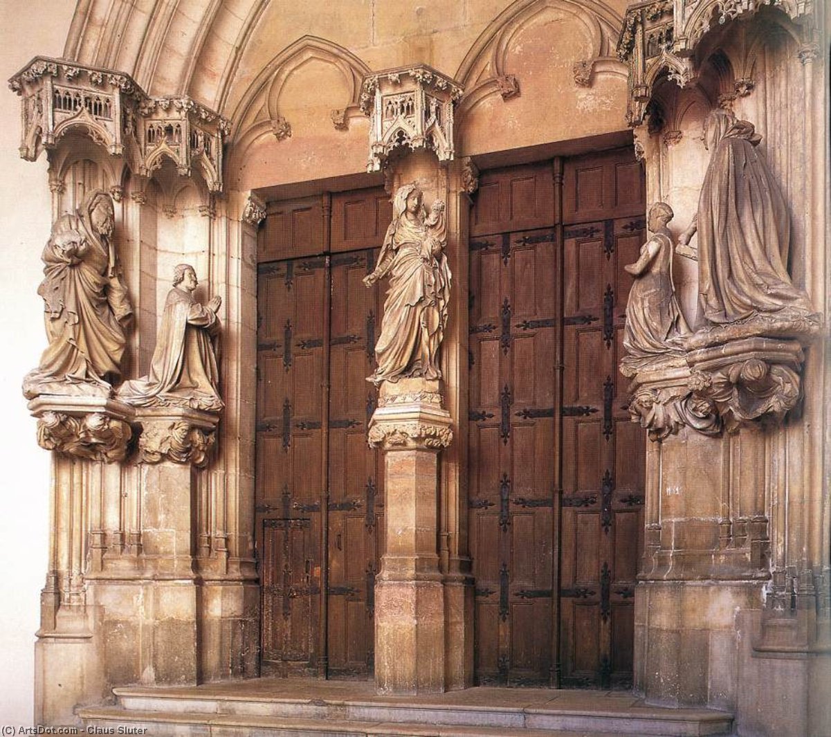 顺序 手工油畫 Memorial to Philip Bold, 1389 通过 Claus Sluter (1355-1406, Netherlands) | ArtsDot.com