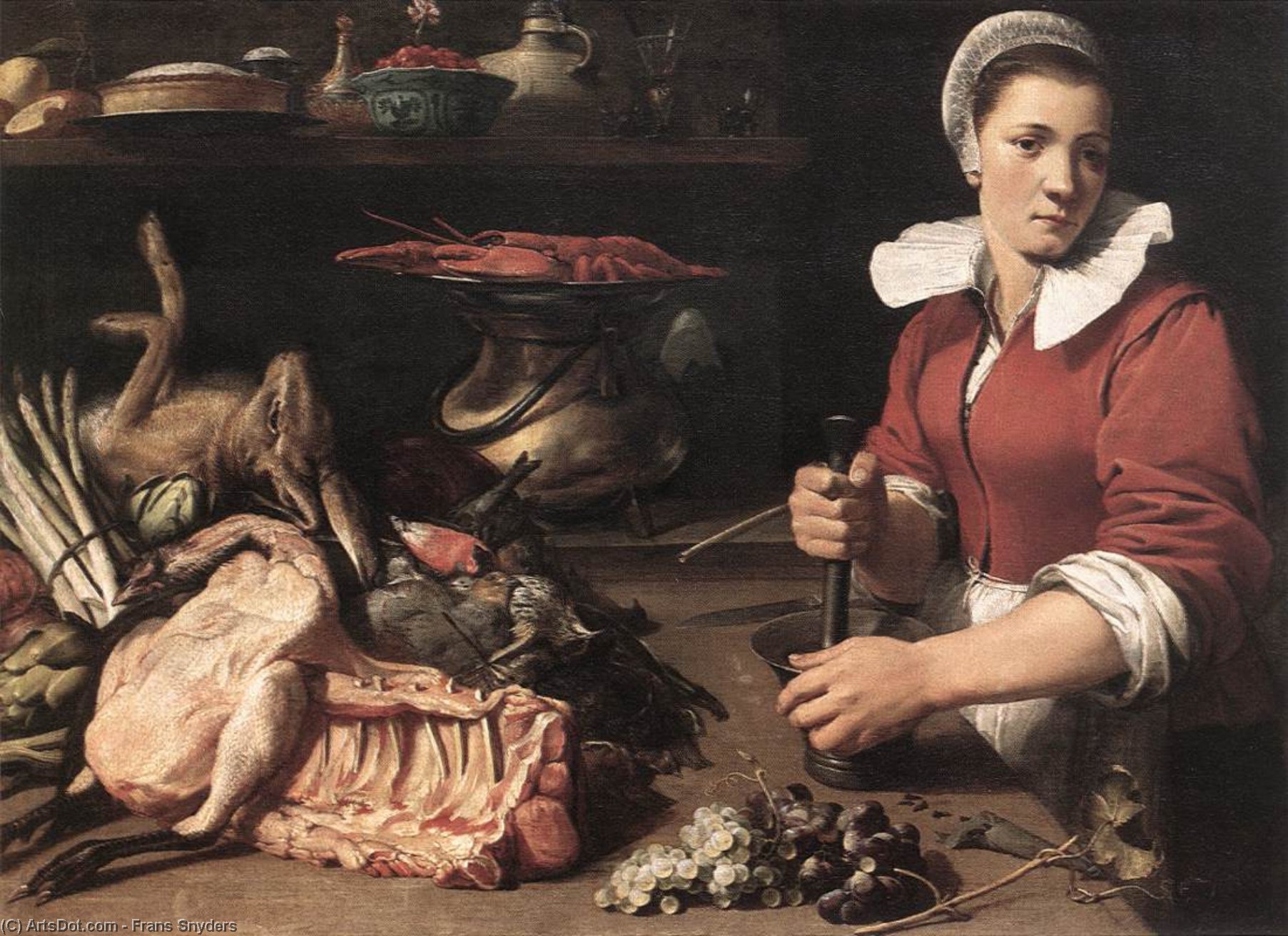 Buy Museum Art Reproductions Cook with Food, 1630 by Frans Snyders (1579-1657, Belgium) | ArtsDot.com