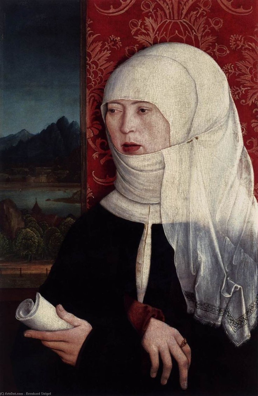 Order Oil Painting Replica Portrait of Martha Thannstetter (née Werusin), 1515 by Bernhard Strigel (1461-1528, Germany) | ArtsDot.com