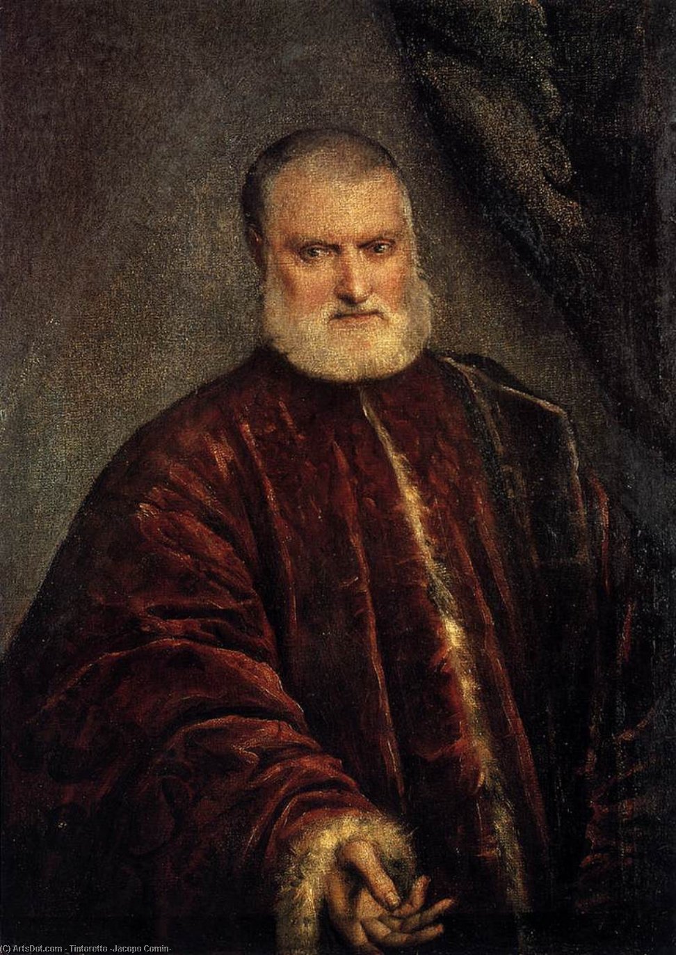 Order Art Reproductions Portrait of Procurator Antonio Cappello, 1551 by Tintoretto (Jacopo Comin) (1518-1594, Italy) | ArtsDot.com