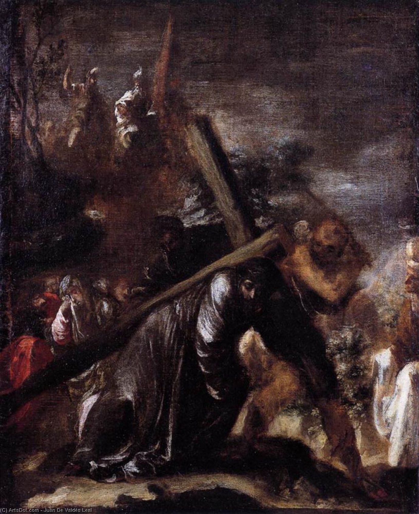 Order Paintings Reproductions Carrying the Cross, 1661 by Juan De Valdés Leal (1622-1690, Spain) | ArtsDot.com