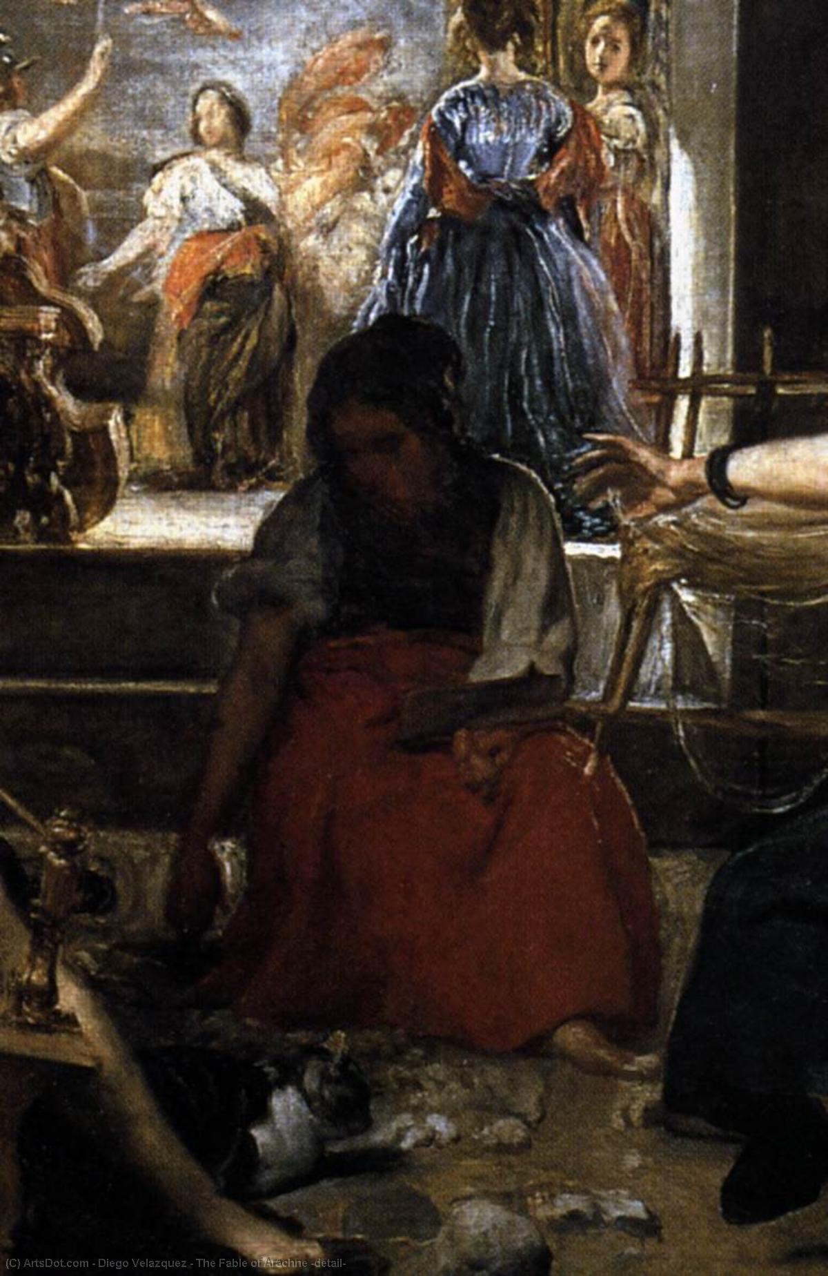 Order Oil Painting Replica The Fable of Arachne (detail), 1657 by Diego Velazquez (1599-1660, Spain) | ArtsDot.com