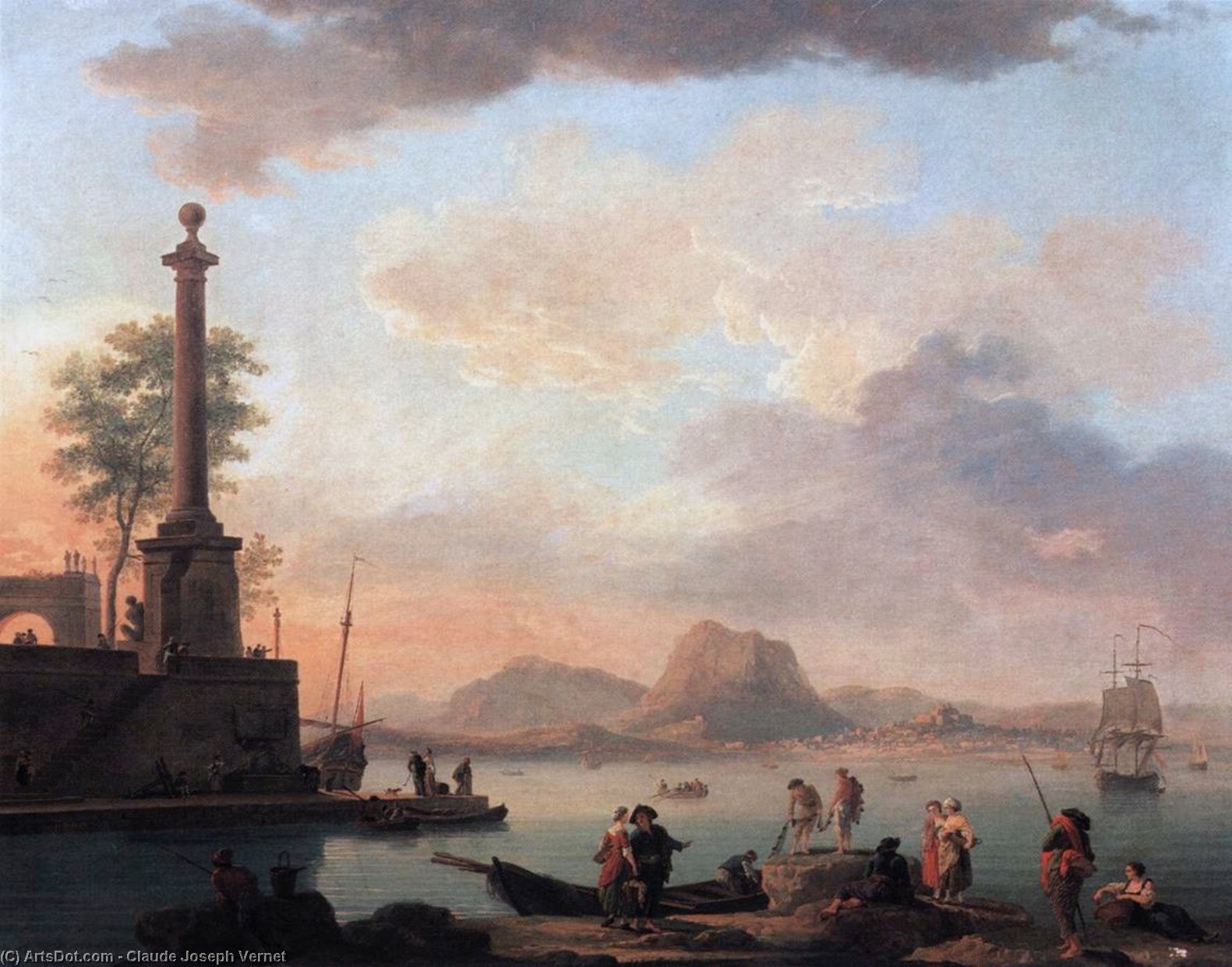 Buy Museum Art Reproductions The Islands of the Archipelago, 1751 by Claude Joseph Vernet (1714-1789, France) | ArtsDot.com