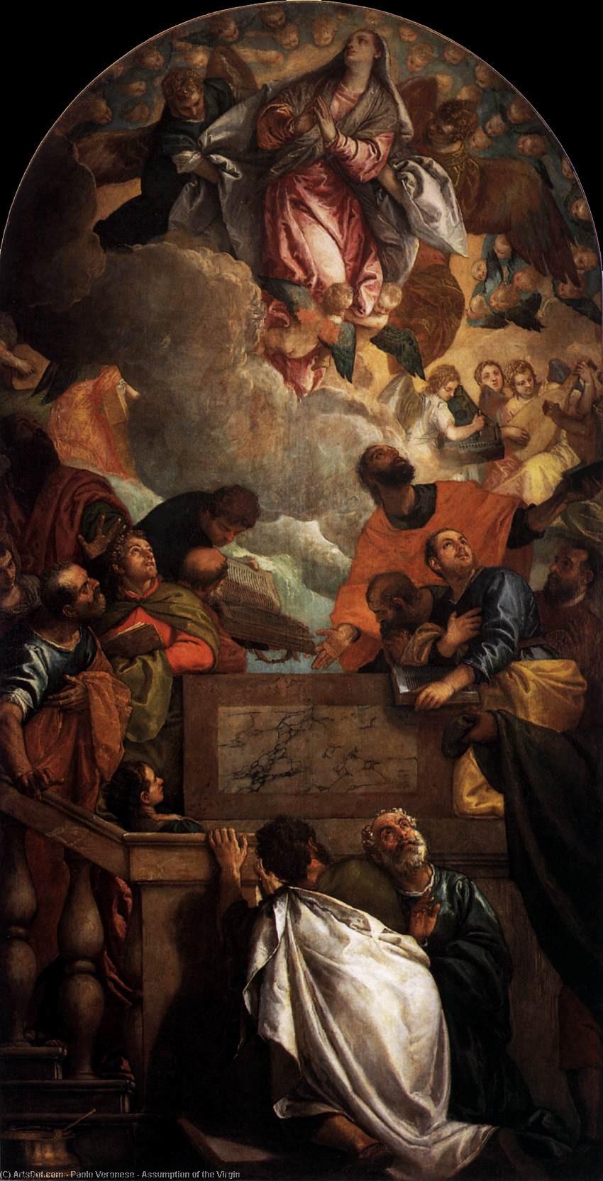 Ordinare Riproduzioni D'arte Assunzione della Vergine, 1586 di Paolo Veronese (1528-1588, Italy) | ArtsDot.com