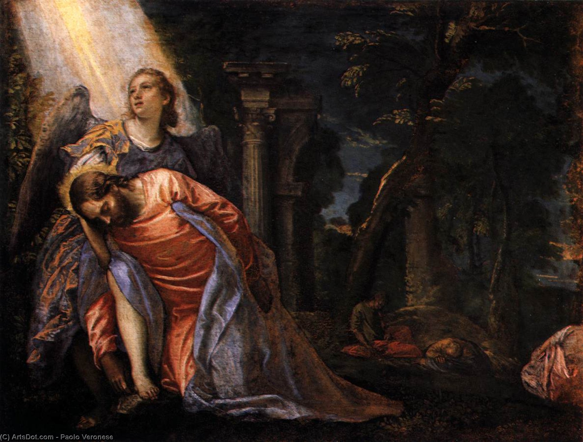 Order Oil Painting Replica Christ in the Garden of Gethsemane, 1583 by Paolo Veronese (1528-1588, Italy) | ArtsDot.com