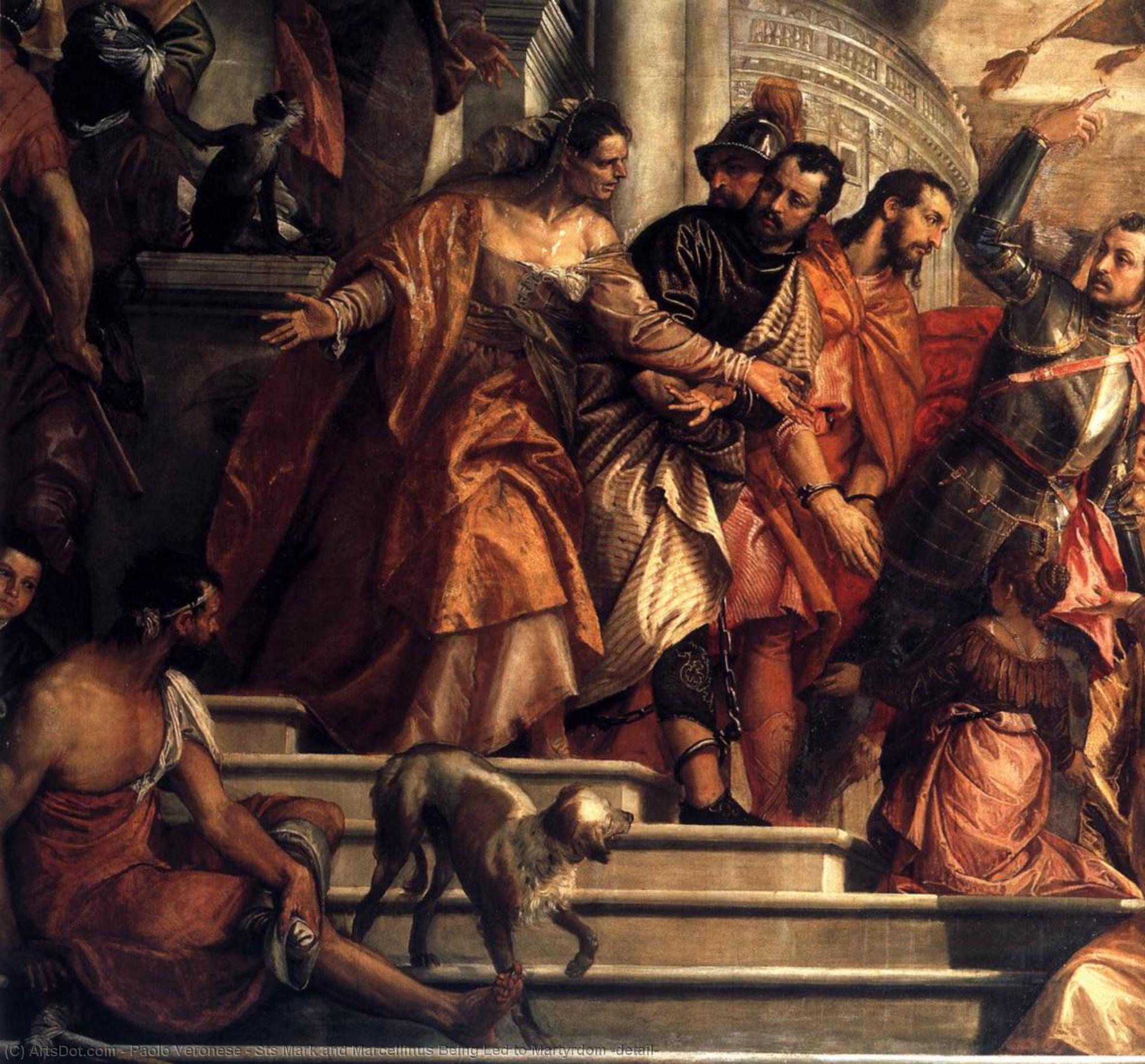 Order Oil Painting Replica Sts Mark and Marcellinus Being Led to Martyrdom (detail), 1565 by Paolo Veronese (1528-1588, Italy) | ArtsDot.com