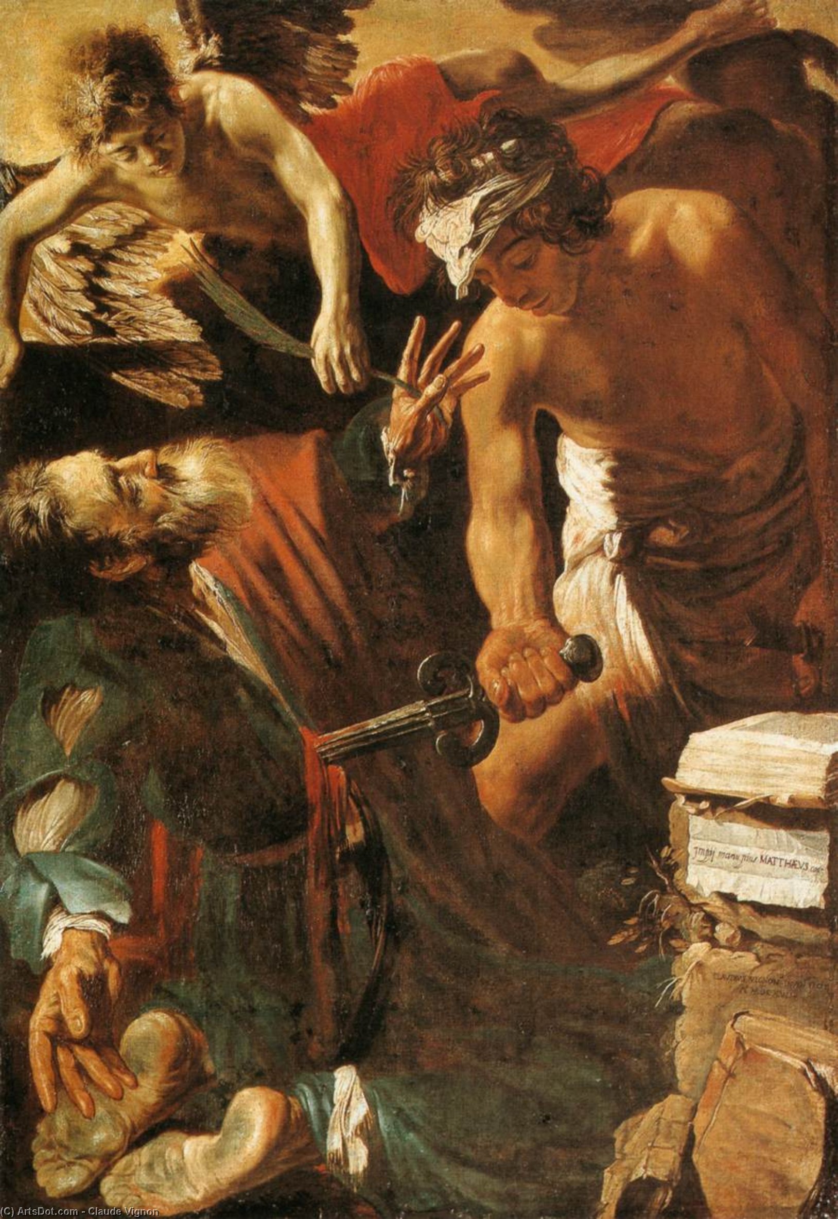 Order Oil Painting Replica The Martyrdom of St Matthew, 1617 by Claude Vignon (1593-1670, France) | ArtsDot.com
