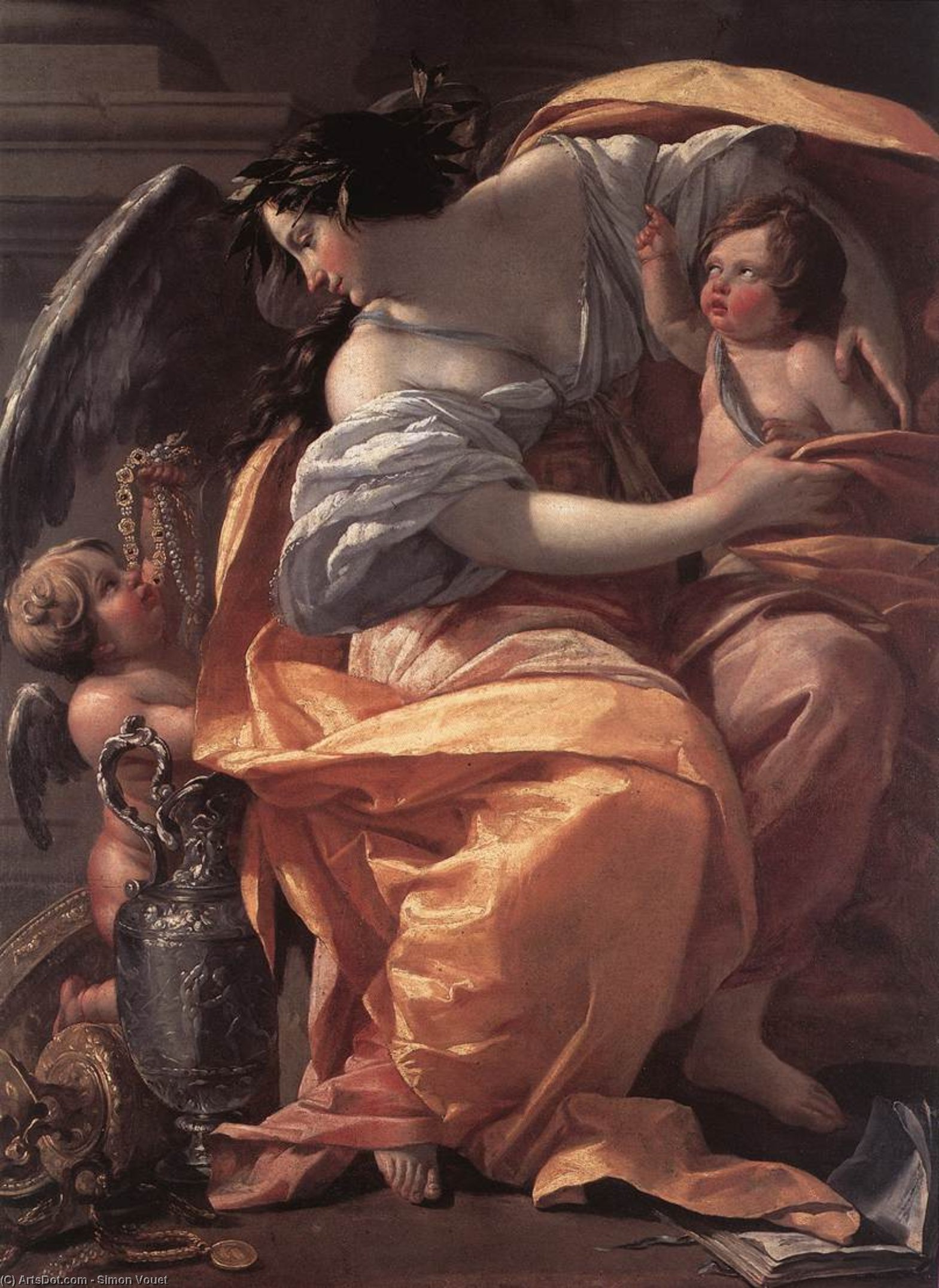 Buy Museum Art Reproductions Allegory of Wealth, 1630 by Simon Vouet (1590-1649, France) | ArtsDot.com