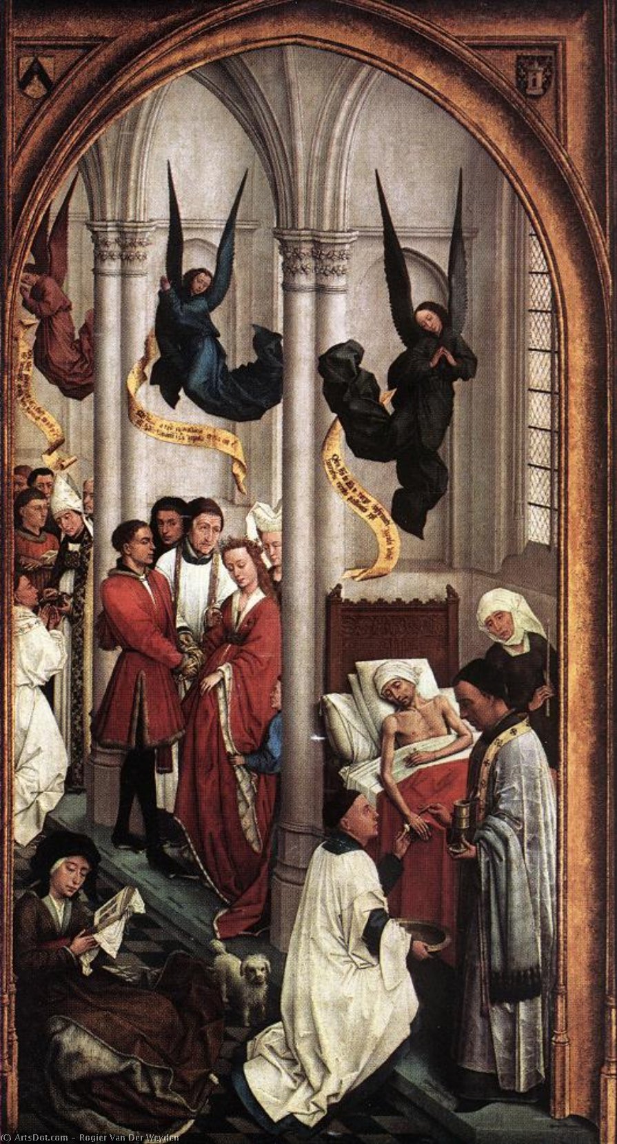 Order Oil Painting Replica Seven Sacraments (right wing), 1445 by Rogier Van Der Weyden (1400-1464, Belgium) | ArtsDot.com
