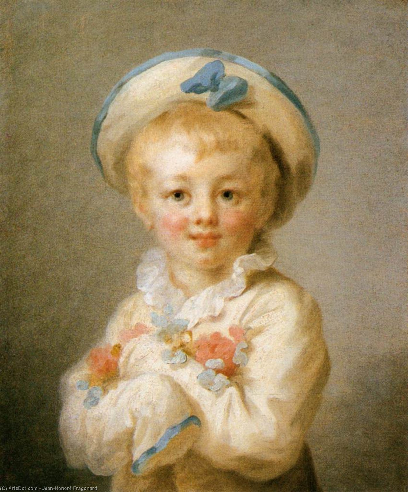 Order Oil Painting Replica A Boy as Pierrot, 1776 by Jean-Honoré Fragonard (1732-1806, France) | ArtsDot.com