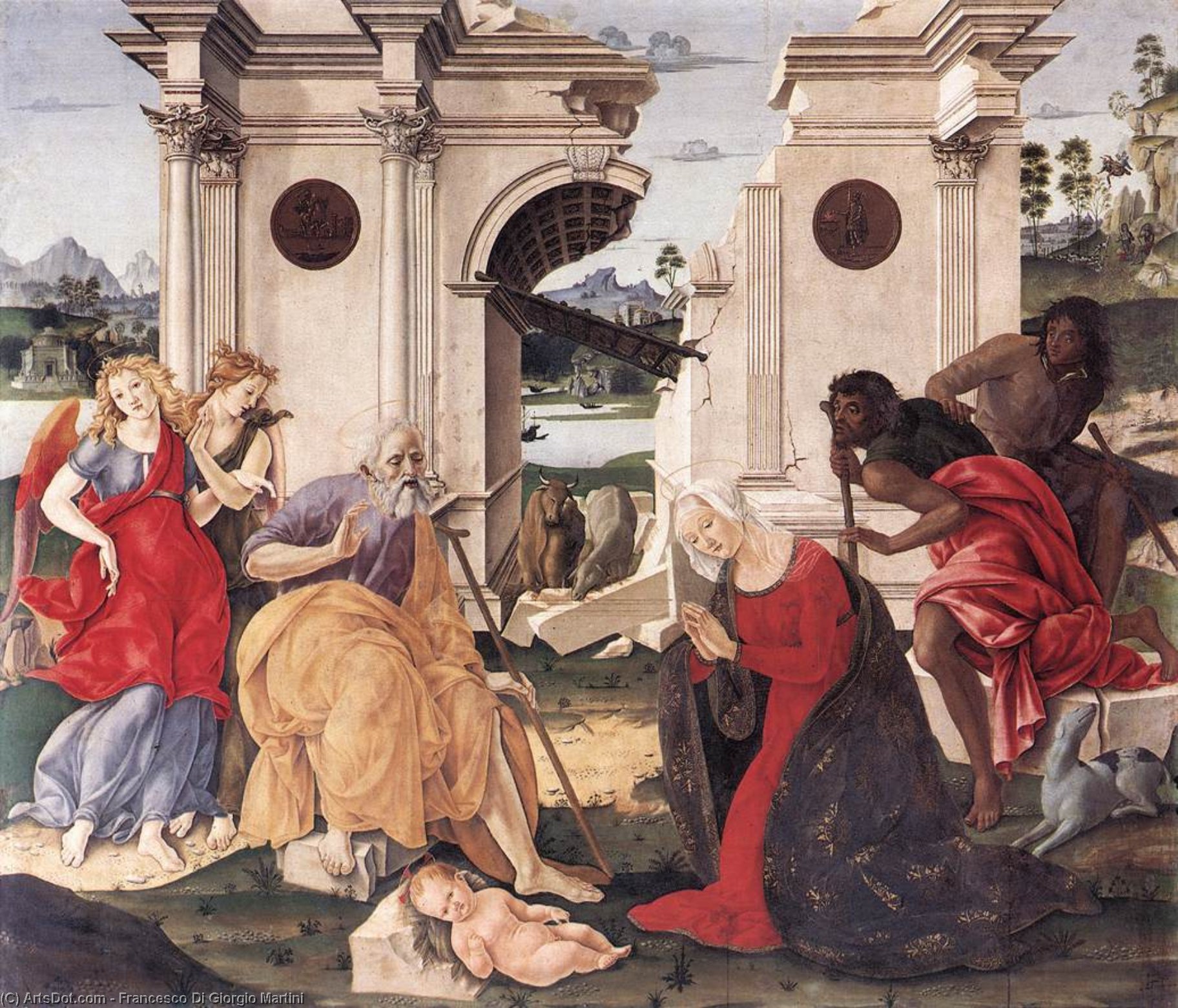 Order Artwork Replica Nativity (15), 1490 by Francesco Di Giorgio Martini (1439-1502, Italy) | ArtsDot.com