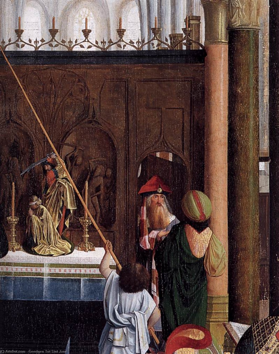 Order Paintings Reproductions The Holy Kinship (detail) (12), 1485 by Geertgen Tot Sint Jans (1460-1490, Netherlands) | ArtsDot.com