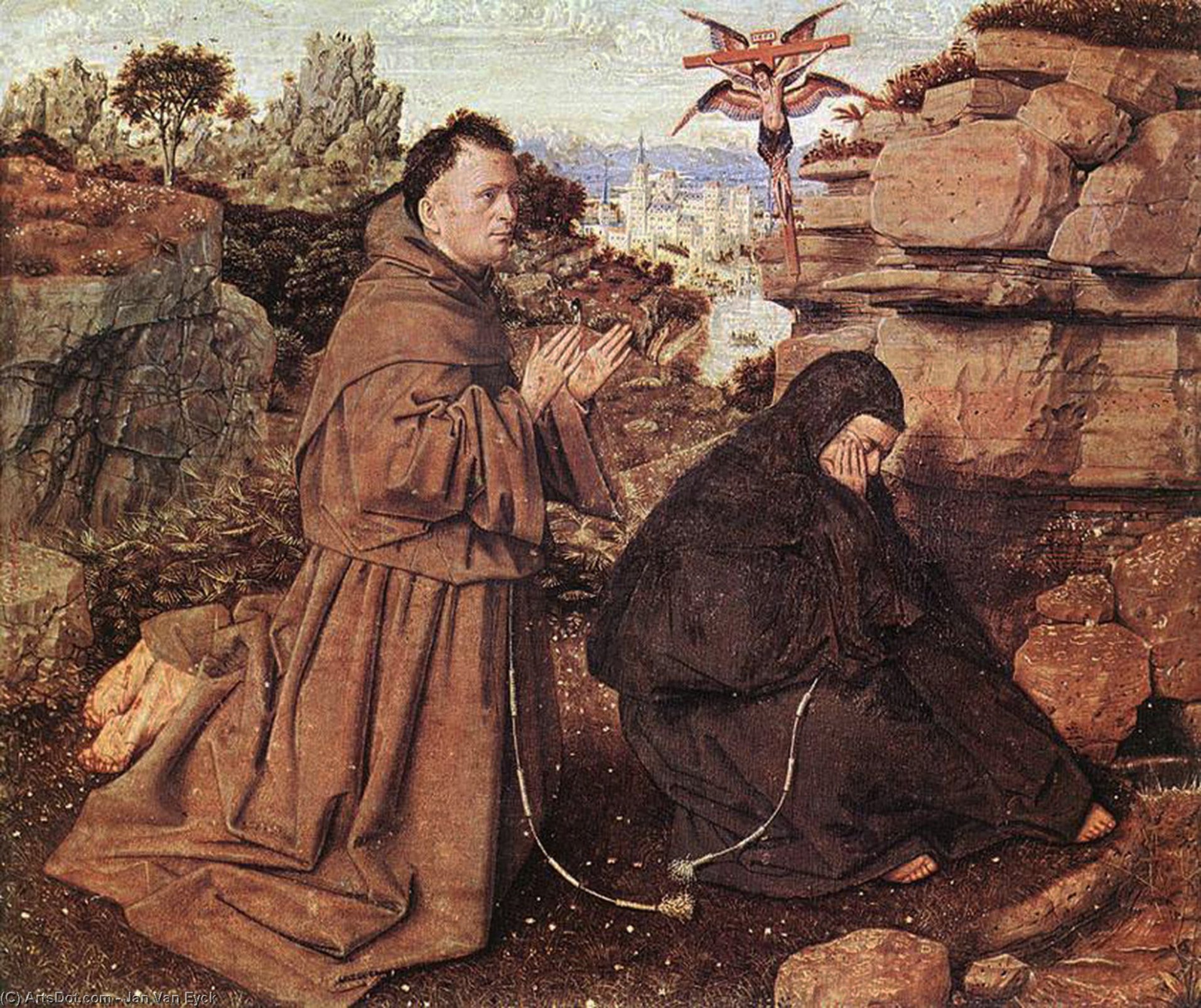 Pedir Reproducciones De Arte Stigmatization of St Francis, 1428 de Jan Van Eyck (1390-1441, Netherlands) | ArtsDot.com