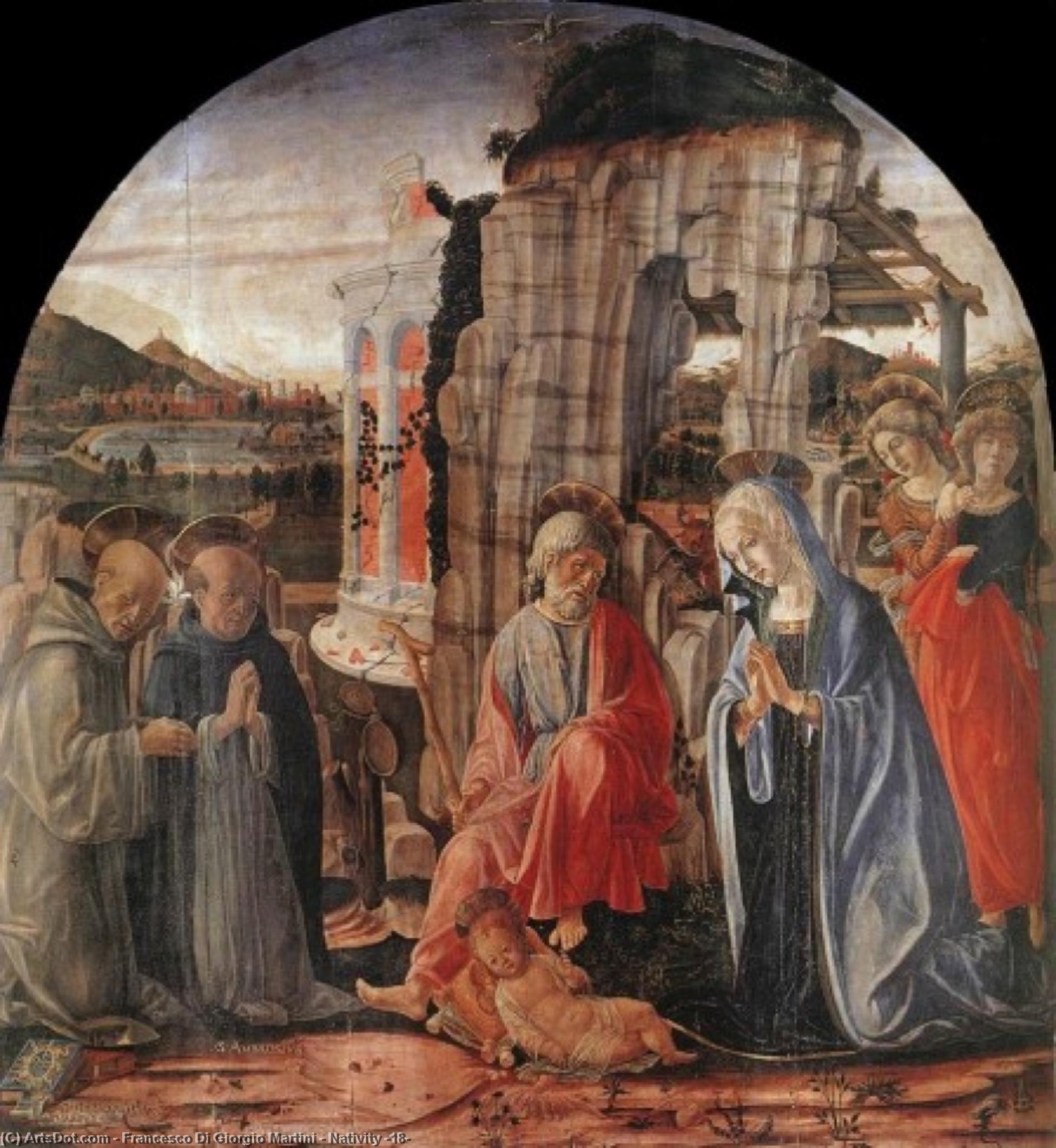 Buy Museum Art Reproductions Nativity (18), 1475 by Francesco Di Giorgio Martini (1439-1502, Italy) | ArtsDot.com