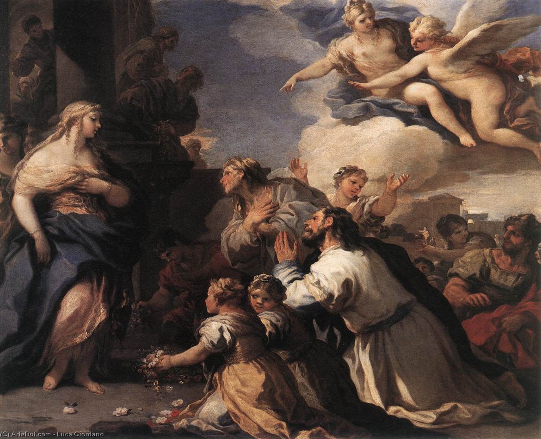 Order Artwork Replica Psyche Honoured by the People, 1692 by Luca Giordano (1634-1705, Italy) | ArtsDot.com