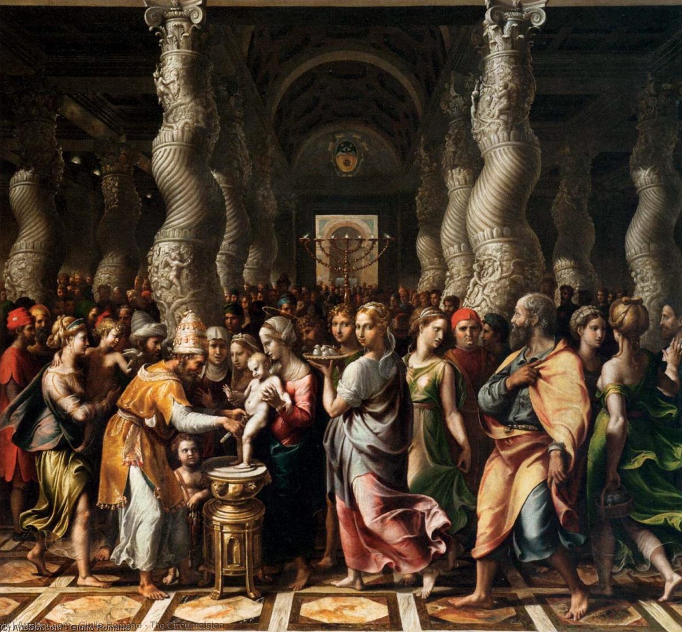 Order Art Reproductions The Circumcision by Giulio Romano (1499-1546, Italy) | ArtsDot.com