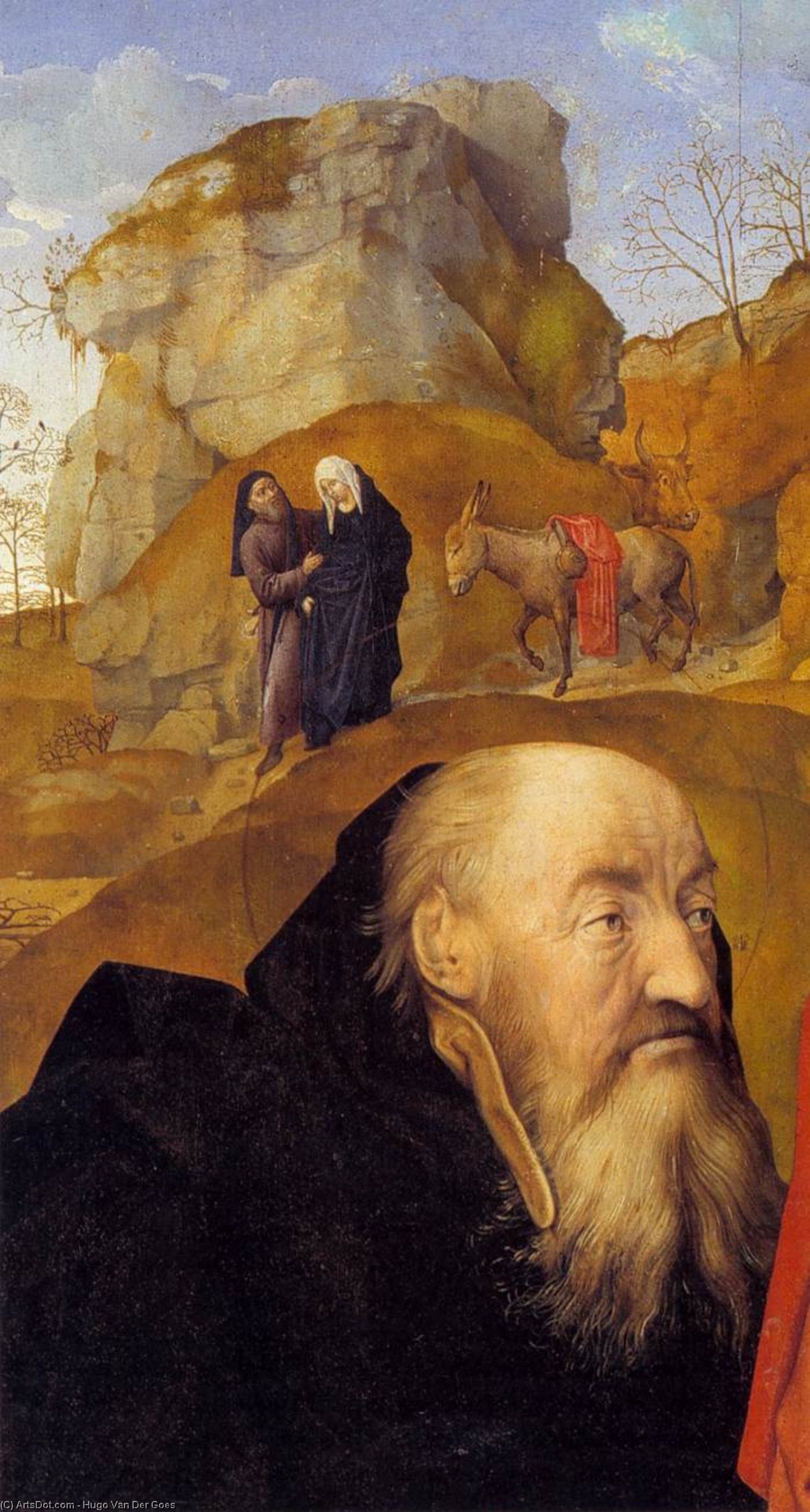 Order Oil Painting Replica Sts Anthony and Thomas with Tommaso Portinari (detail) (11), 1476 by Hugo Van Der Goes (1440-1482, Belgium) | ArtsDot.com