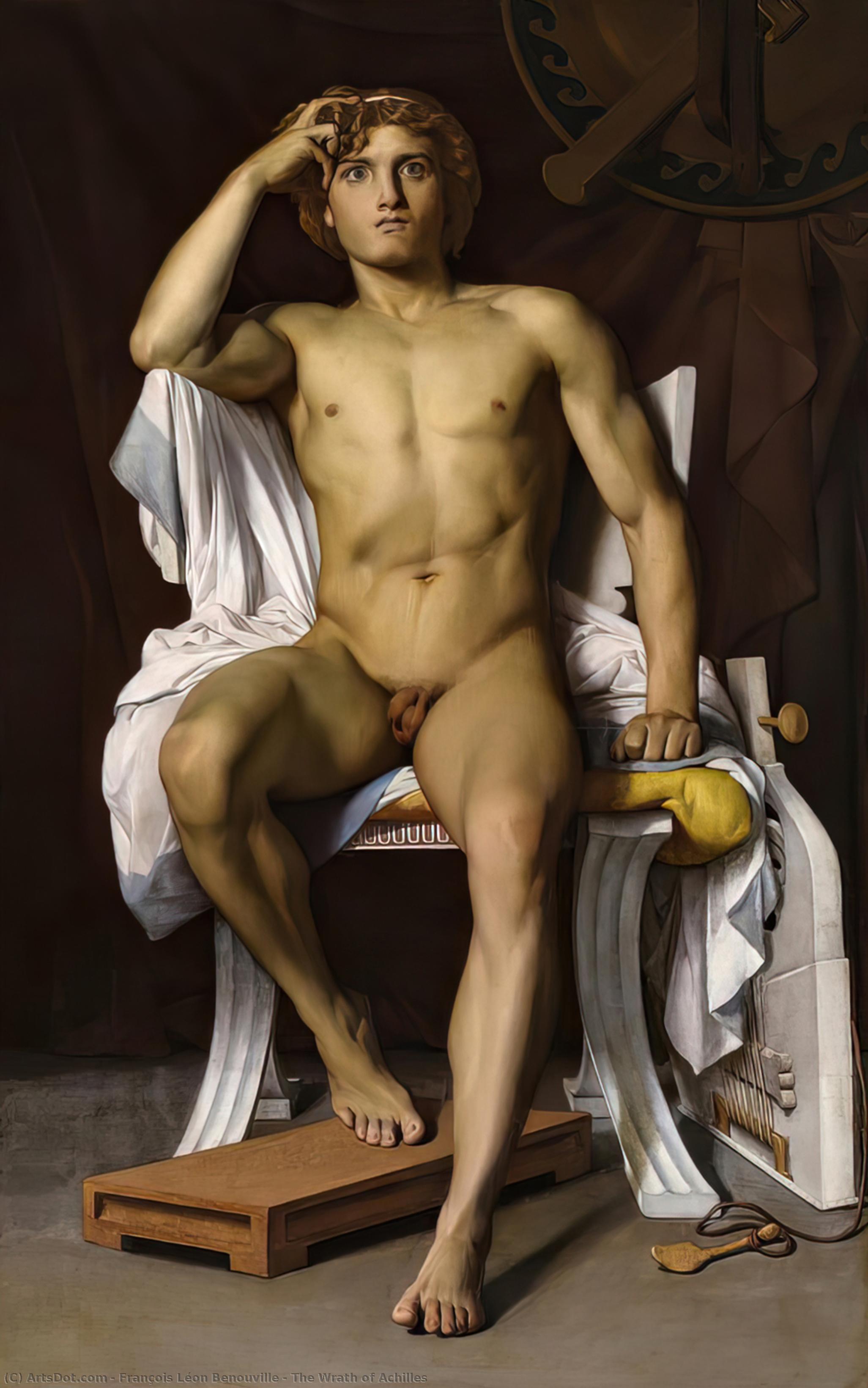 Order Oil Painting Replica The Wrath of Achilles, 1847 by François Léon Benouville (1821-1859, France) | ArtsDot.com