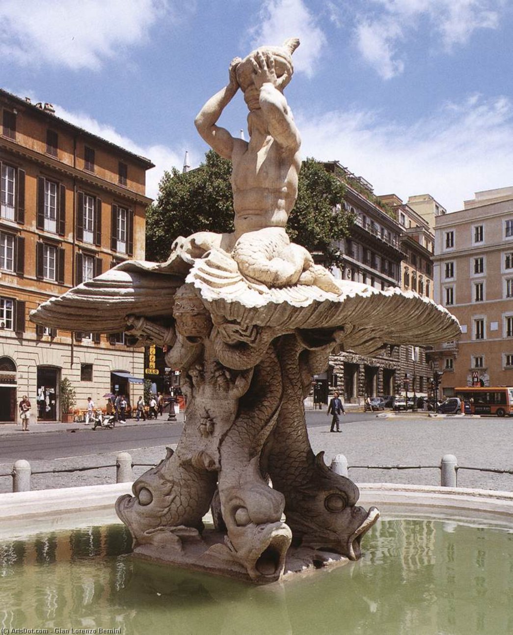 Order Artwork Replica Fontana del Tritone, 1624 by Gian Lorenzo Bernini (1598-1680, Italy) | ArtsDot.com