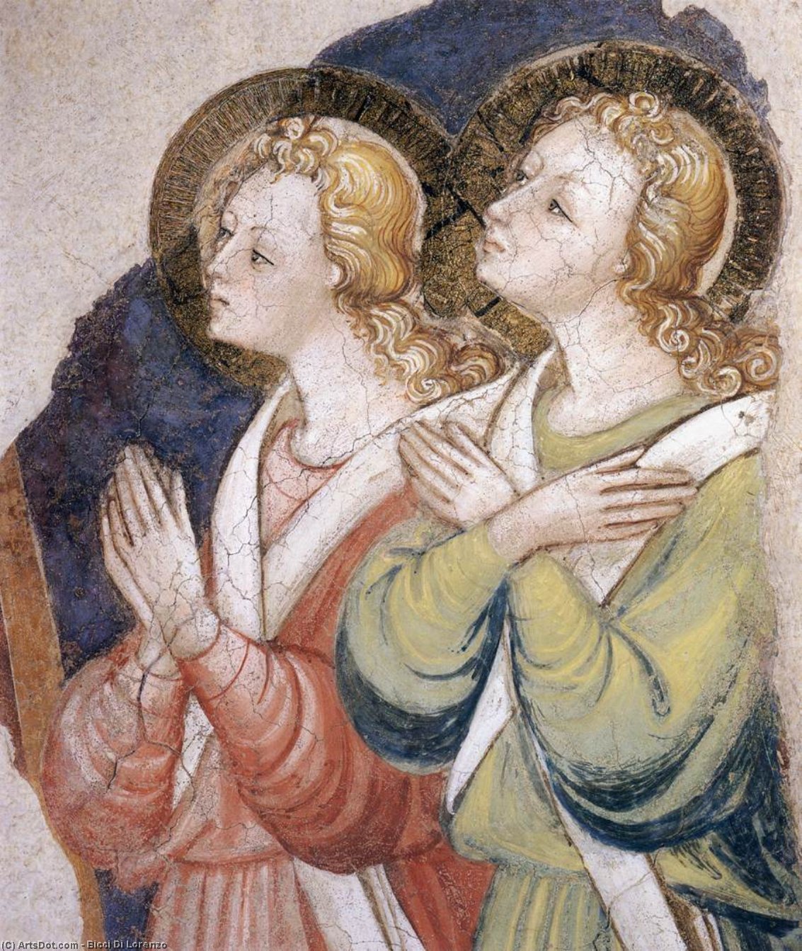Order Oil Painting Replica Angels, 1447 by Bicci Di Lorenzo (1350-1427, Italy) | ArtsDot.com