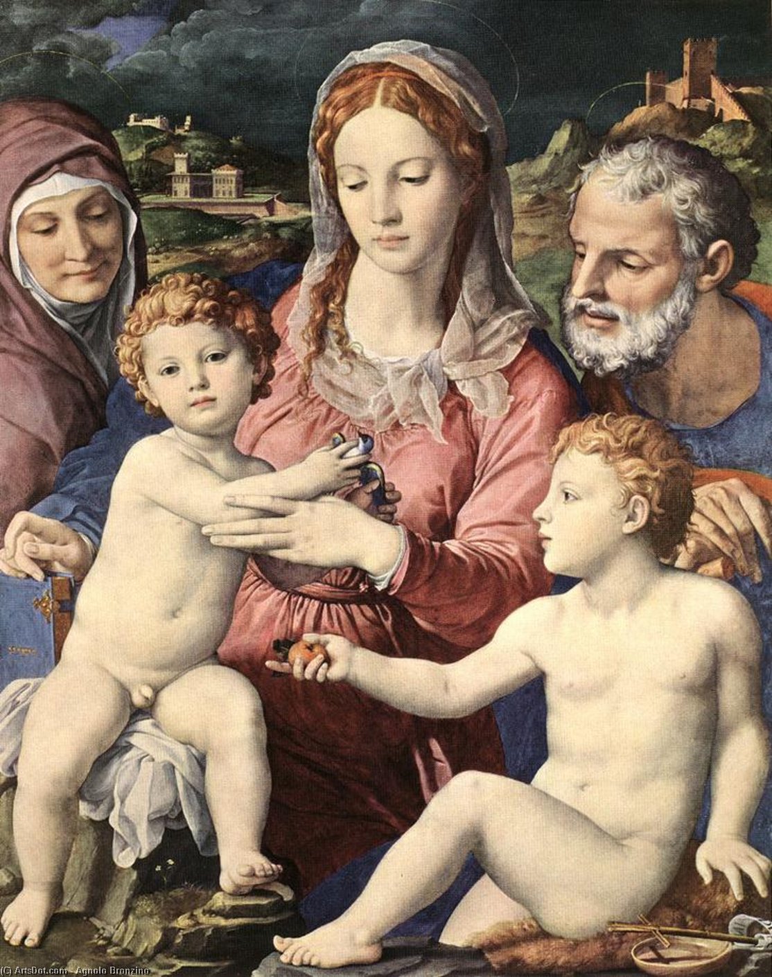 Order Oil Painting Replica Holy Family, 1534 by Agnolo Bronzino (1503-1572, Italy) | ArtsDot.com