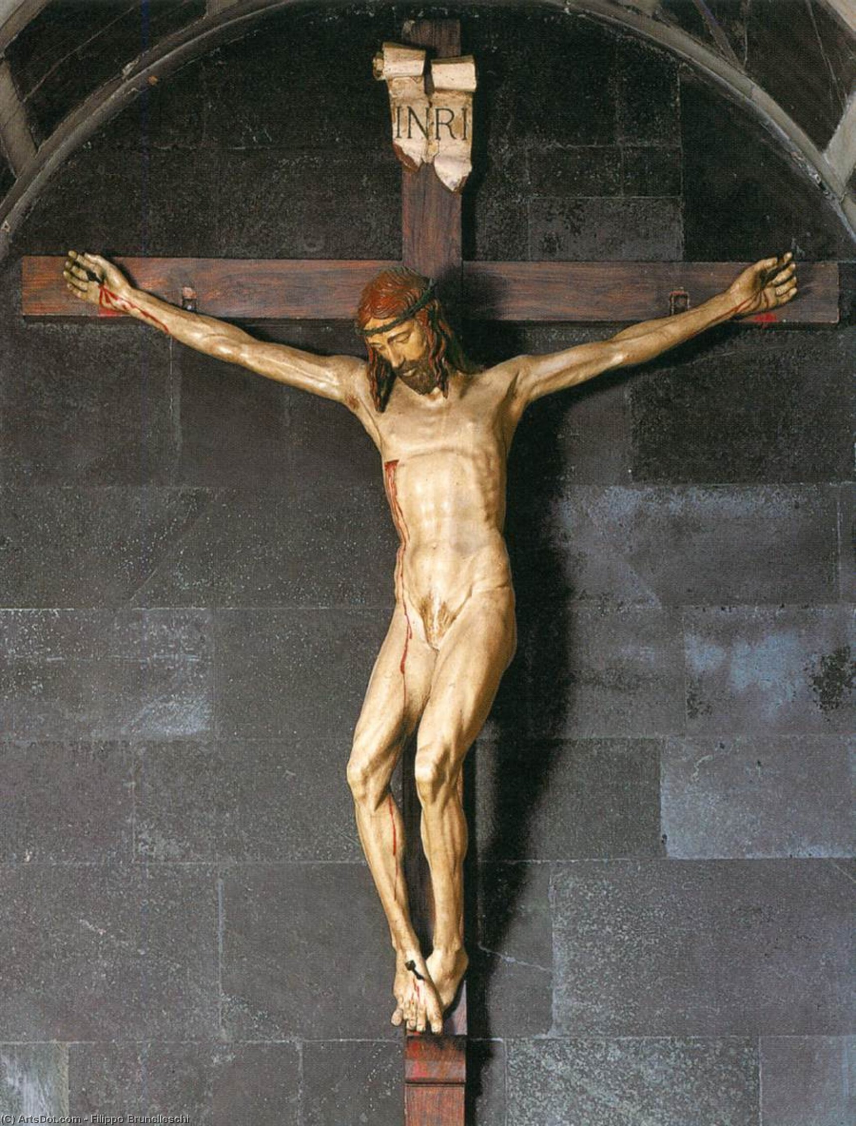 Buy Museum Art Reproductions Crucifix, 1412 by Filippo Brunelleschi (1377-1446, Italy) | ArtsDot.com
