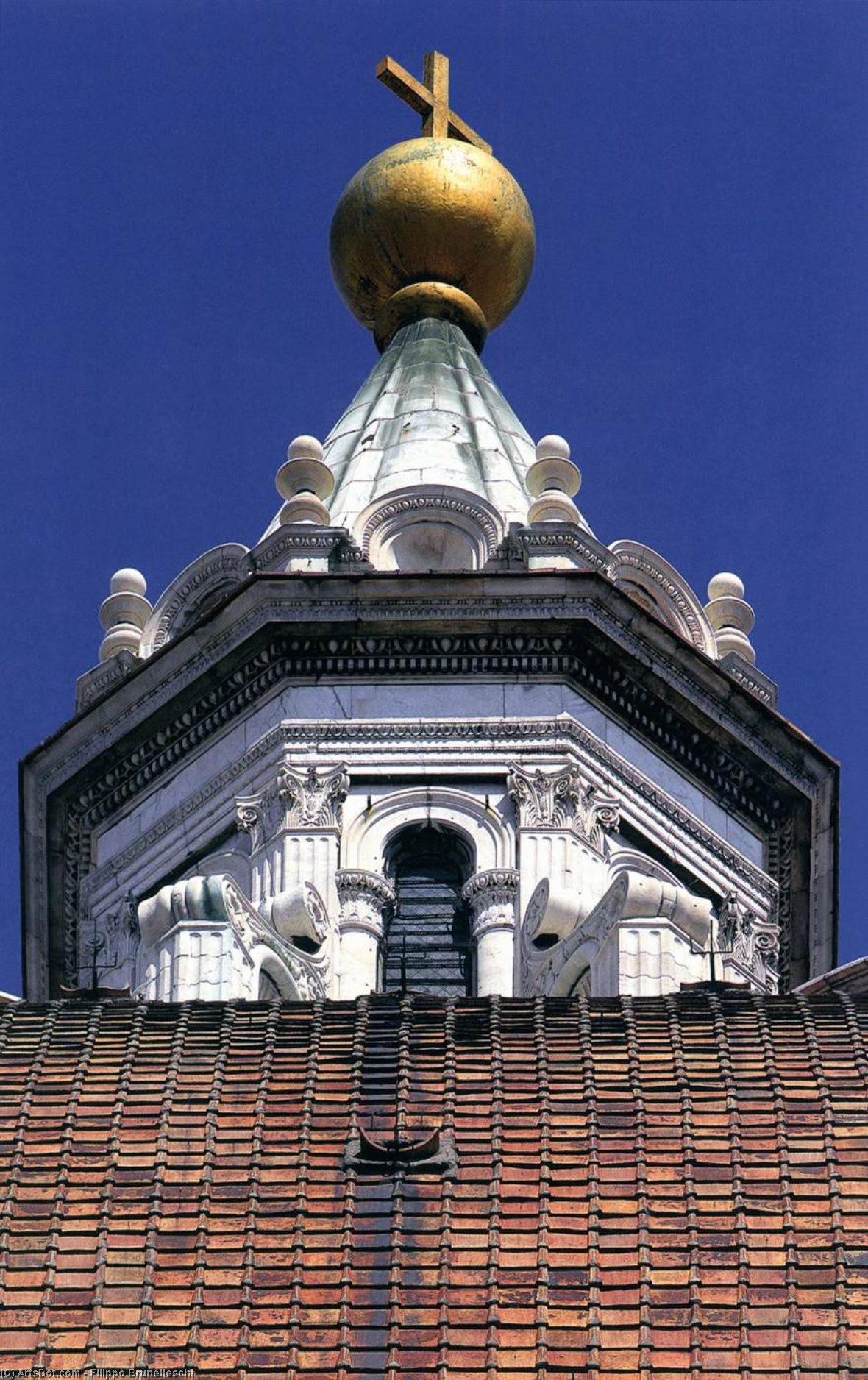 Buy Museum Art Reproductions Lantern on the Duomo, 1436 by Filippo Brunelleschi (1377-1446, Italy) | ArtsDot.com