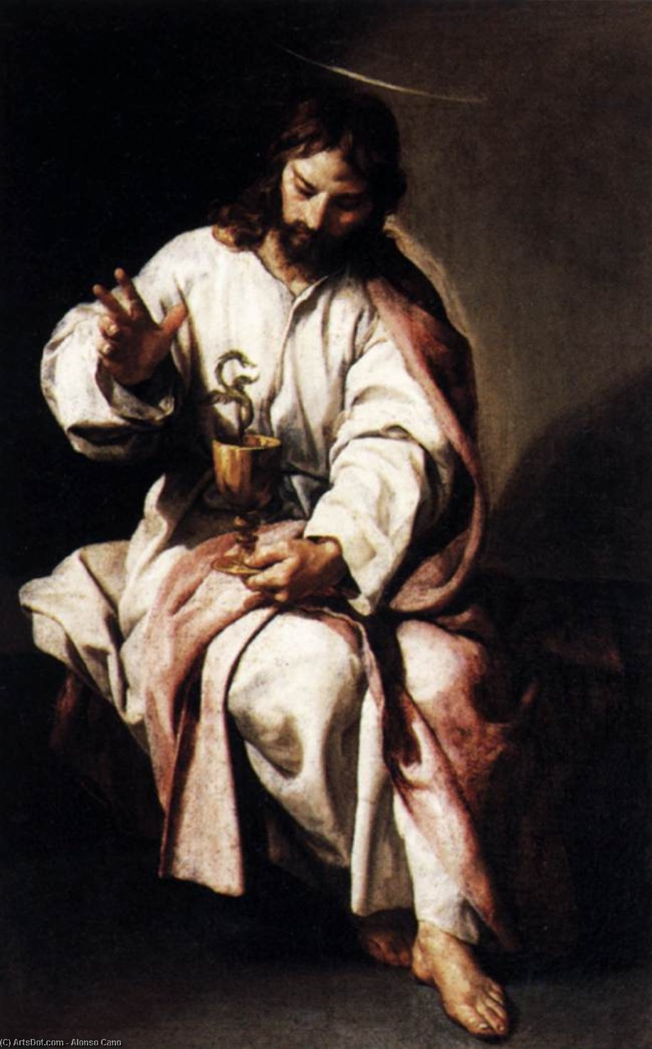 Order Artwork Replica St John the Evangelist, 1636 by Alonso Cano (1601-1667, Spain) | ArtsDot.com