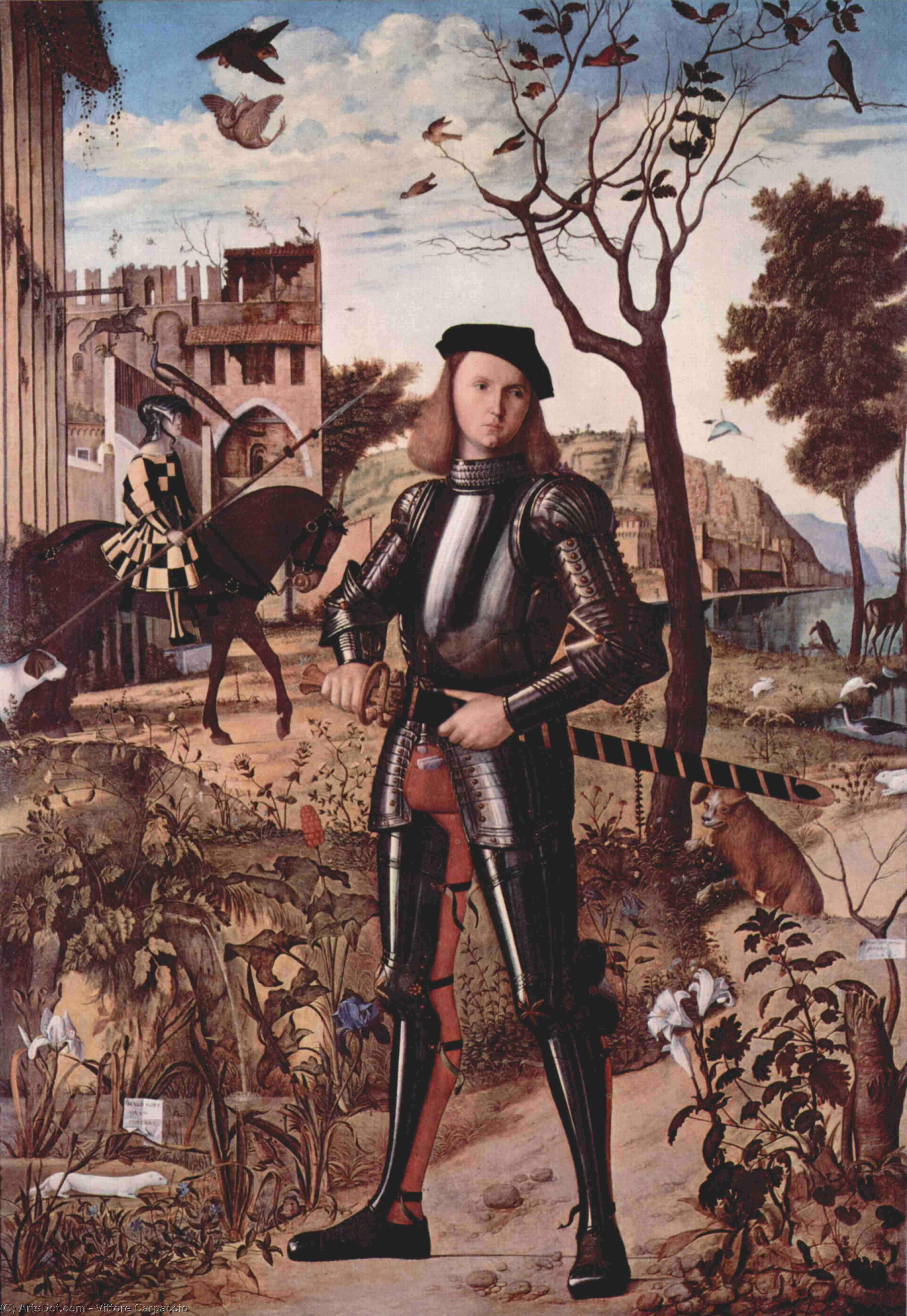 Order Artwork Replica Portrait of a Knight, 1510 by Vittore Carpaccio (1465-1526, Italy) | ArtsDot.com