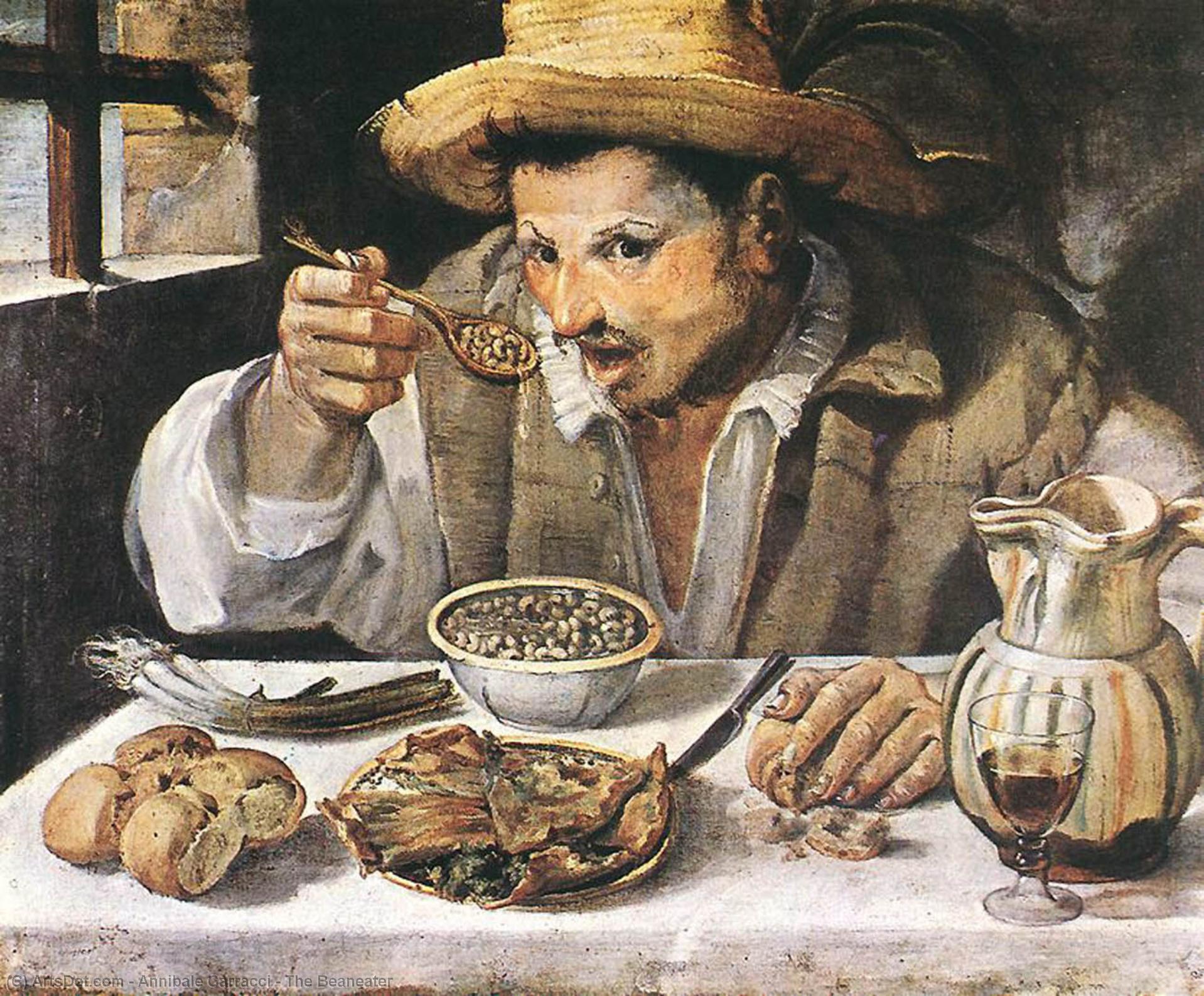 Buy Museum Art Reproductions The Beaneater, 1584 by Annibale Carracci (1560-1609, Italy) | ArtsDot.com