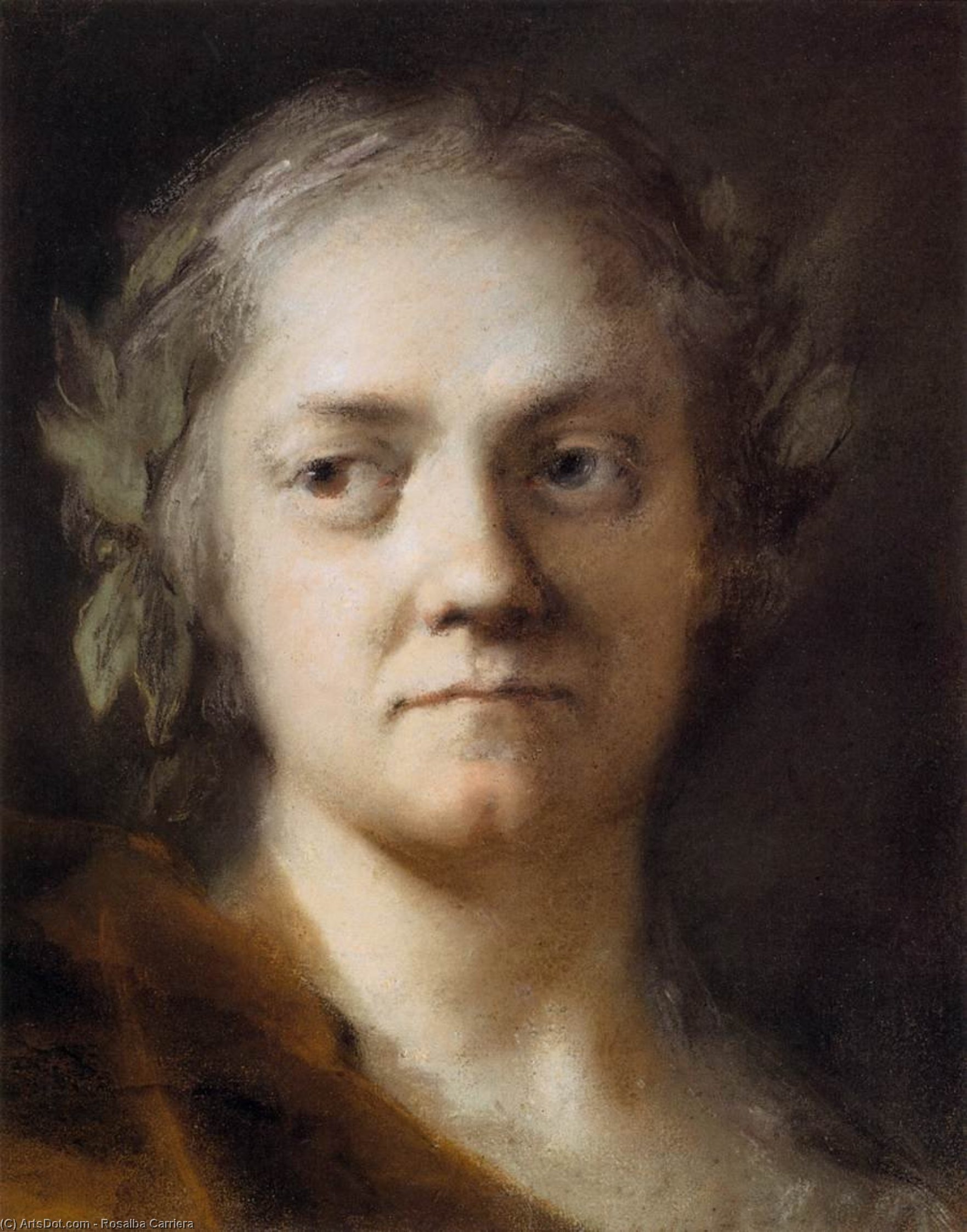 Order Paintings Reproductions Self-Portrait, 1746 by Rosalba Carriera (1675-1757, Italy) | ArtsDot.com