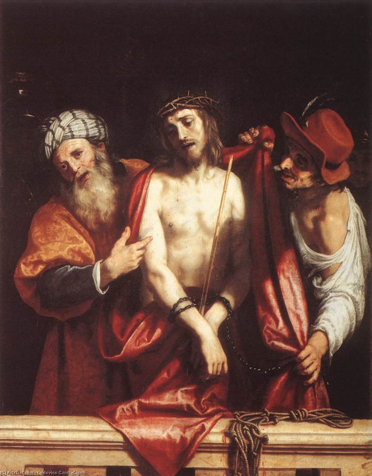 Order Paintings Reproductions Ecce Homo, 1607 by Lodovico Cardi (Cigoli) (1559-1613, Italy) | ArtsDot.com