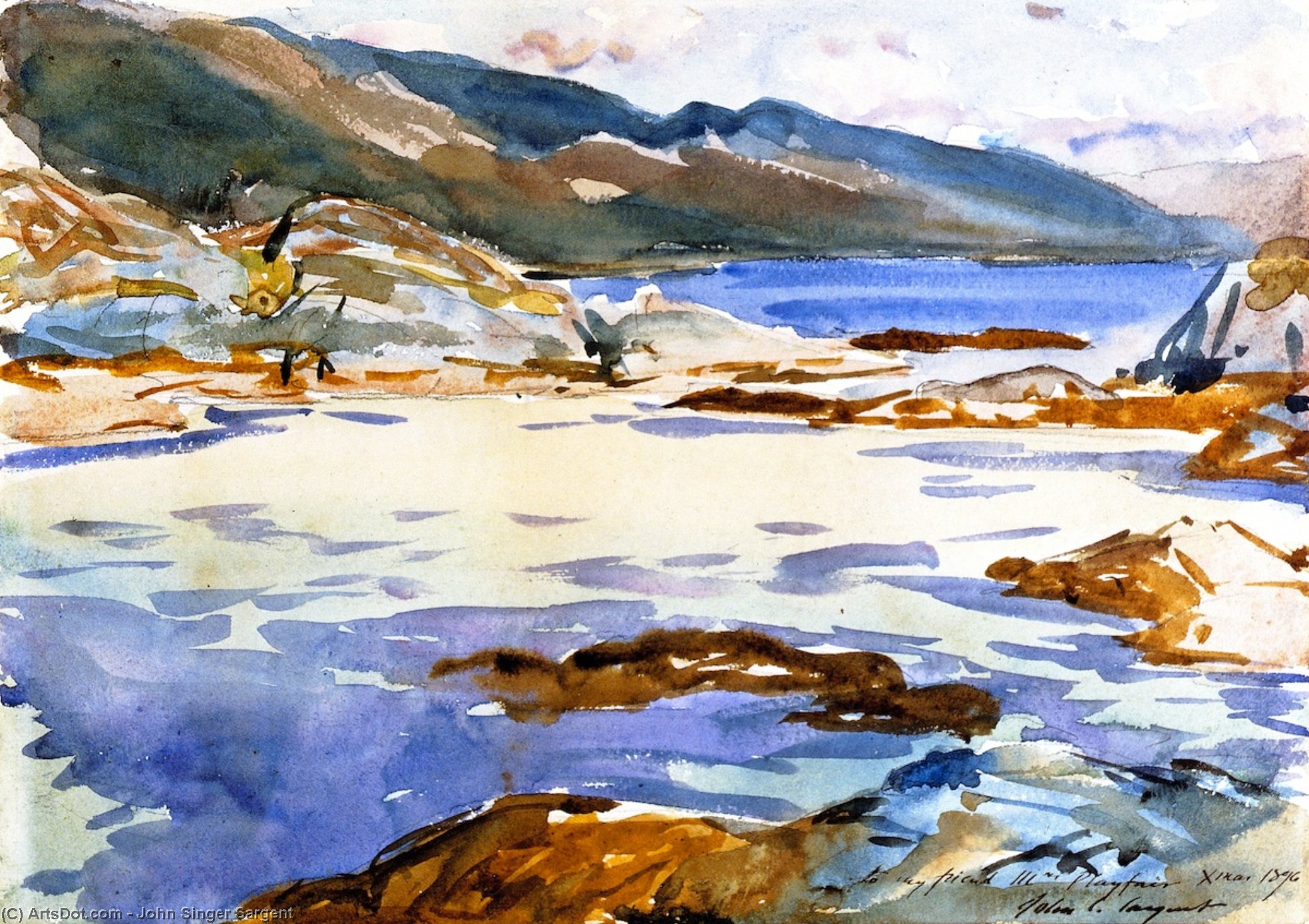 Order Oil Painting Replica Loch Moidart, Inverness-shire, 1896 by John Singer Sargent (1856-1925, Italy) | ArtsDot.com