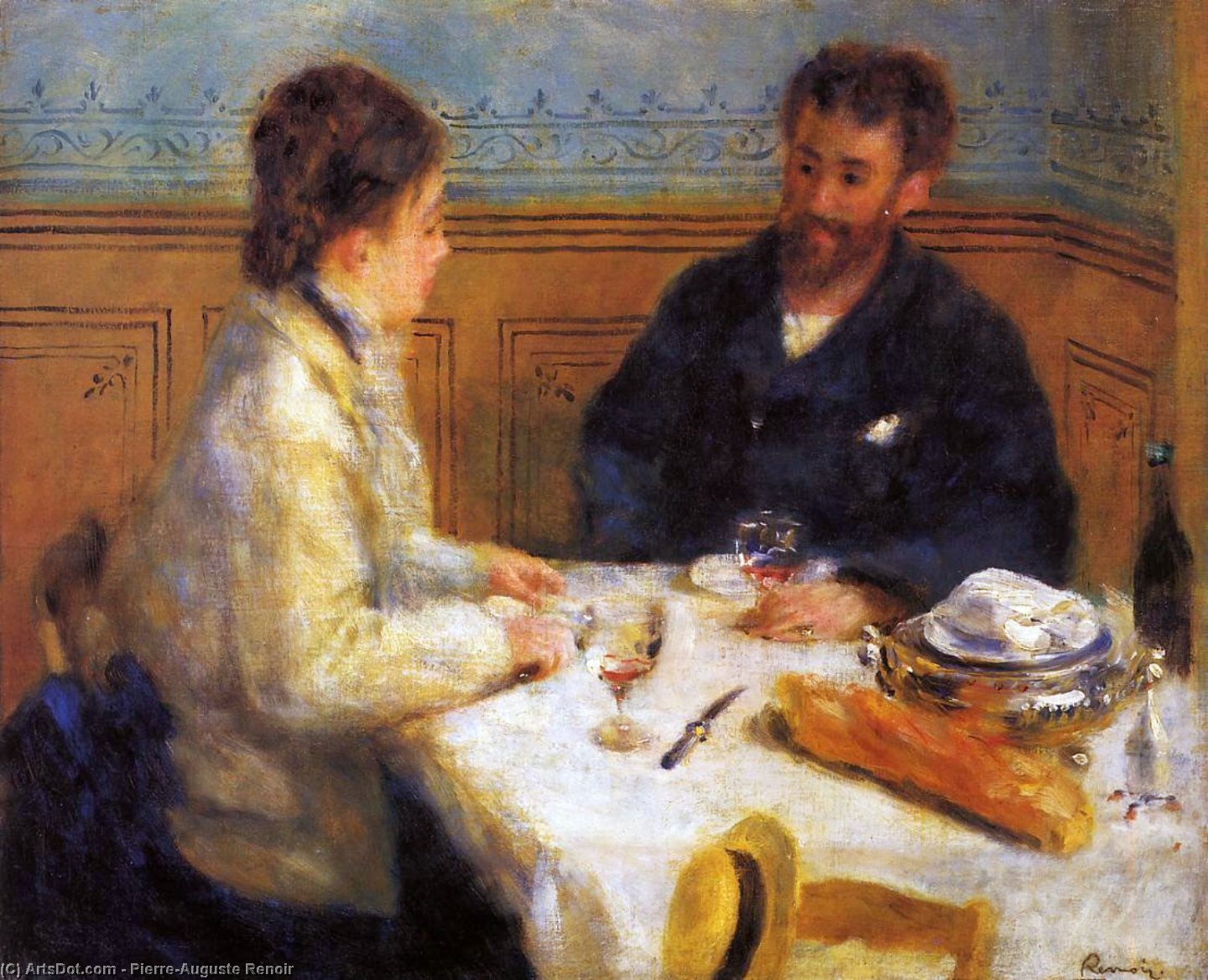 Ordinare Riproduzioni Di Quadri Il pranzo, 1879 di Pierre-Auguste Renoir (1841-1919, France) | ArtsDot.com