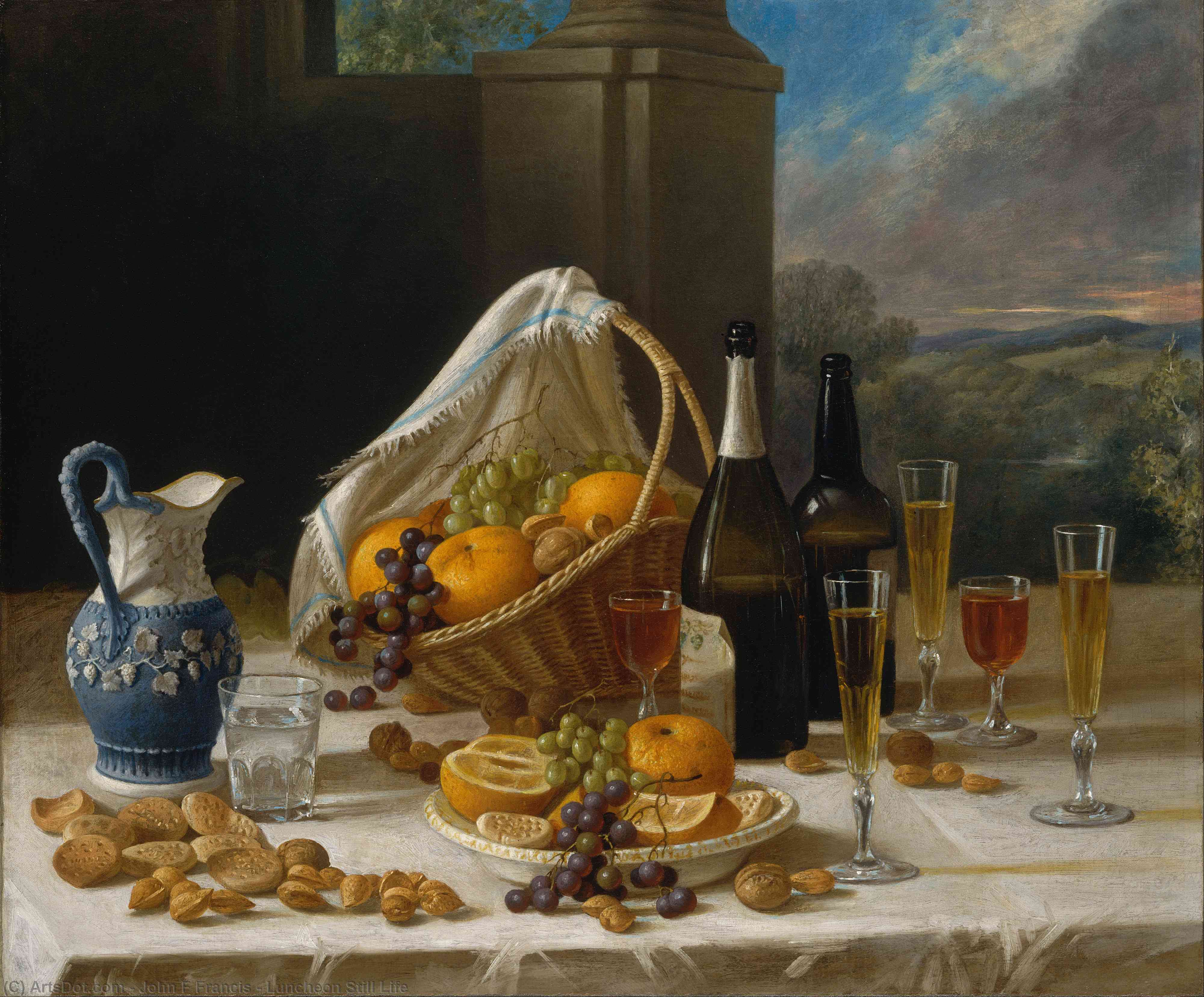 Buy Museum Art Reproductions Luncheon Still Life, 1860 by John F Francis (Inspired By) (1905-1990, United States) | ArtsDot.com