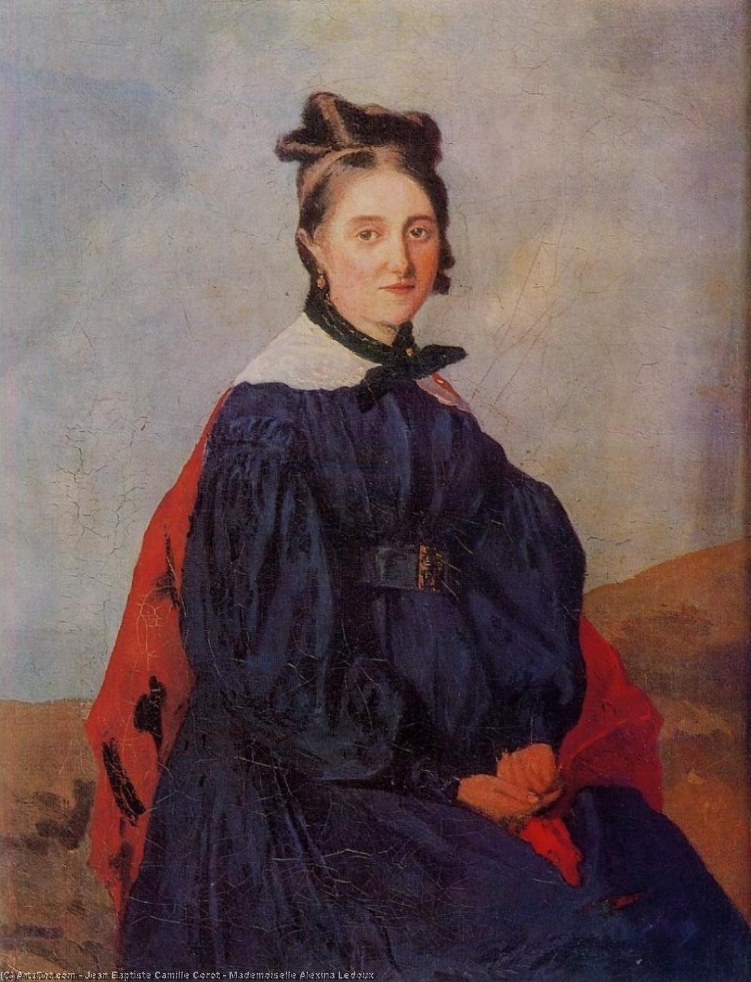 Buy Museum Art Reproductions Mademoiselle Alexina Ledoux, 1830 by Jean Baptiste Camille Corot (1796-1875, France) | ArtsDot.com