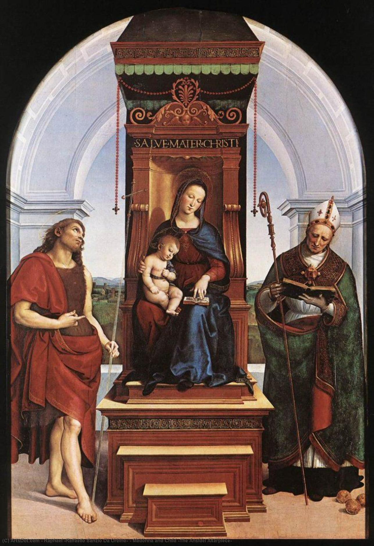 Order Paintings Reproductions Madonna and Child (The Ansidei Altarpiece), 1505 by Raphael (Raffaello Sanzio Da Urbino) (1483-1520, Italy) | ArtsDot.com